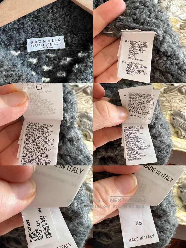 Brunello Cucinelli Brunello Cucinelli Camel Hair Knit Jacket Size XS / US 0-2 / IT 36-38 - 7 Thumbnail