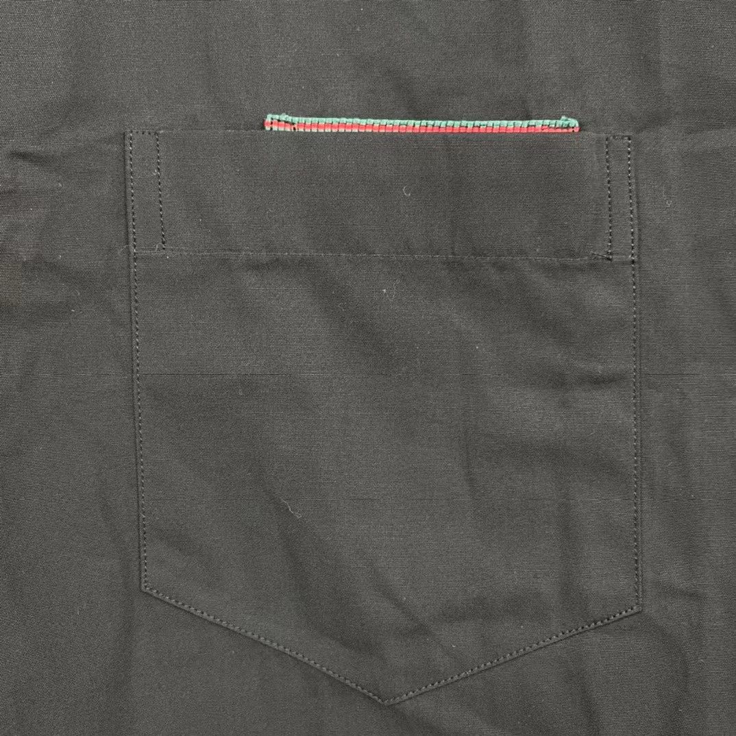 Gucci Gucci black pocket red and green webbing shirt Size US XXS / EU 40 - 5 Thumbnail