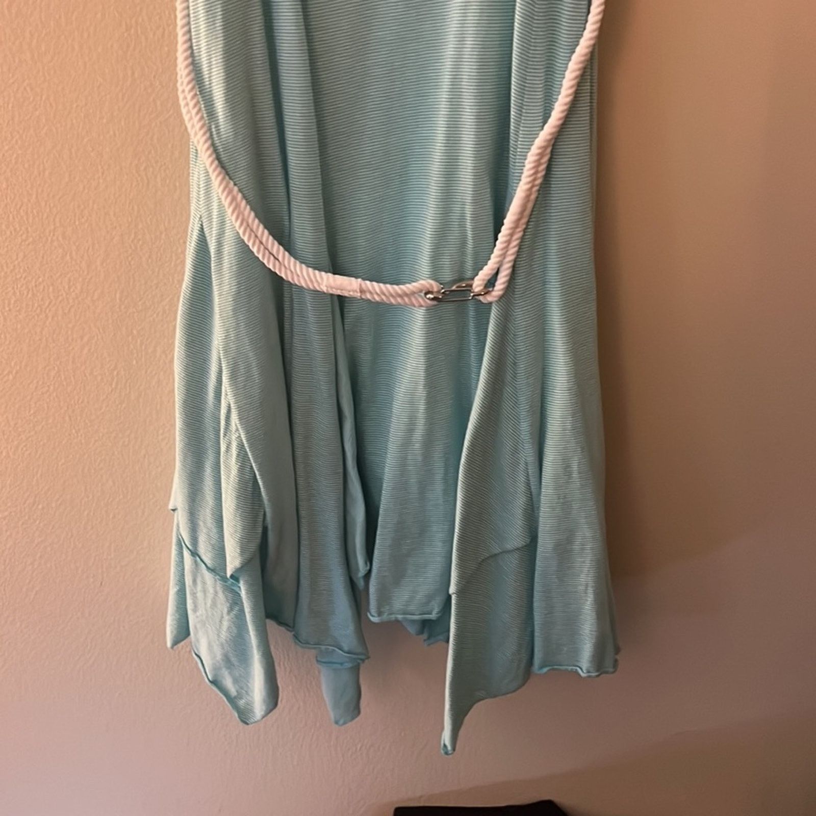 Lauren Ralph Lauren LRL Double Layered Striped Rope Waist Dress Size L Size L / US 10 / IT 46 - 6 Thumbnail