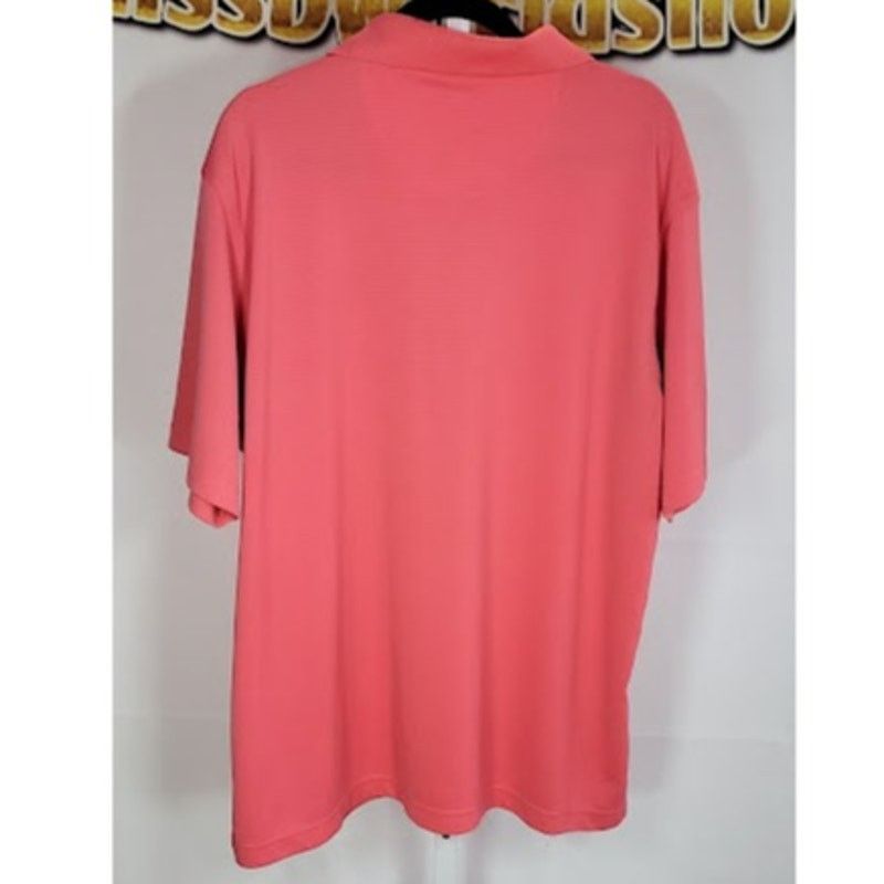 Lone Cypress By Pebble Beach Pebble Beach Mens Pink Polo Shirt DryLuxe Golf Wear Size XL Size US XL / EU 56 / 4 - 2 Thumbnail