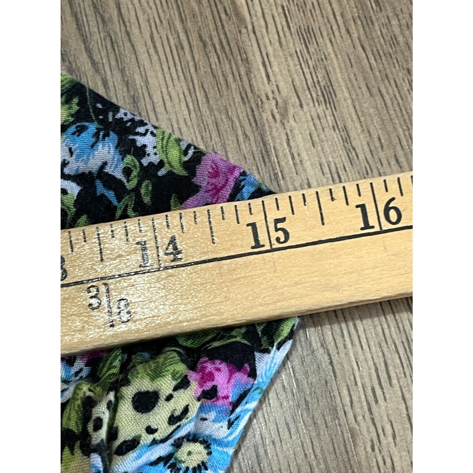 Vintage Karin Stevens Dress, Womens 10, Floral, A-Line, Spaghetti Strap, Sleeveless, Casual, Pink, Black Blue, 10, Regular, Women, Flower, Dress Size L / US 10 / IT 46 - 5 Thumbnail