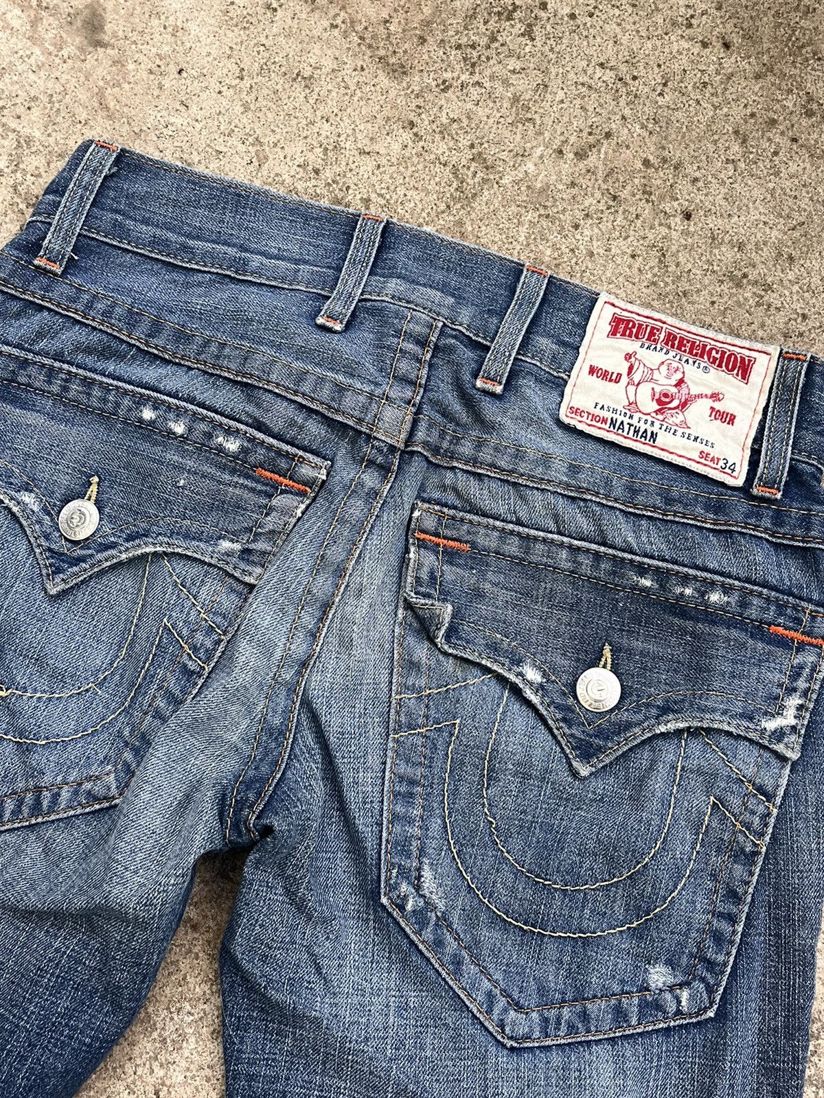 True Religion × Vintage Distressed True Religion Vintage Denim Pants Size US 32 / EU 48 - 3 Thumbnail
