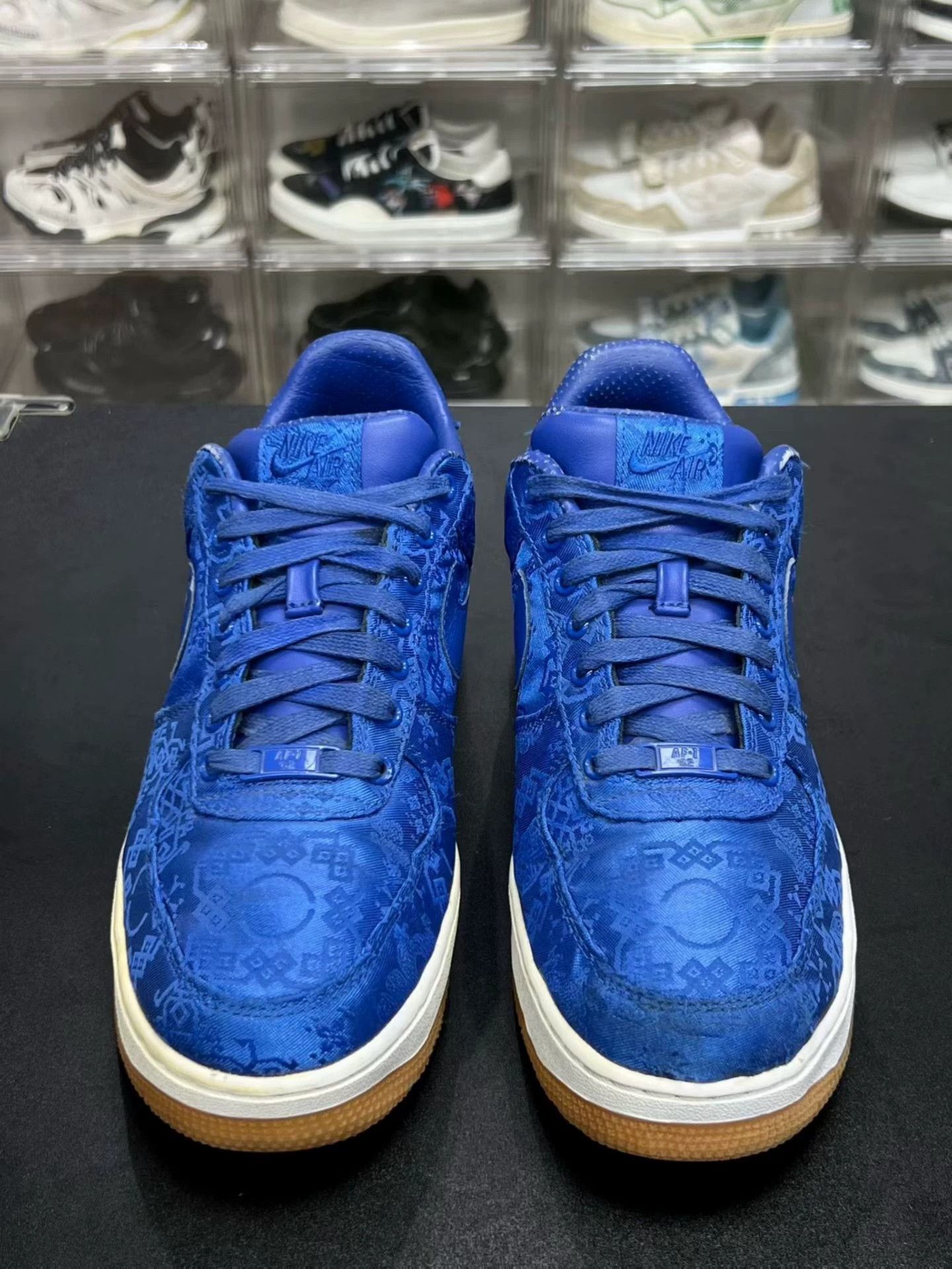 Nike NIKE CLOT AF1 Blue Silk 42.5 Used Good Condition Size US 9.5 / EU 42-43 - 2 Thumbnail