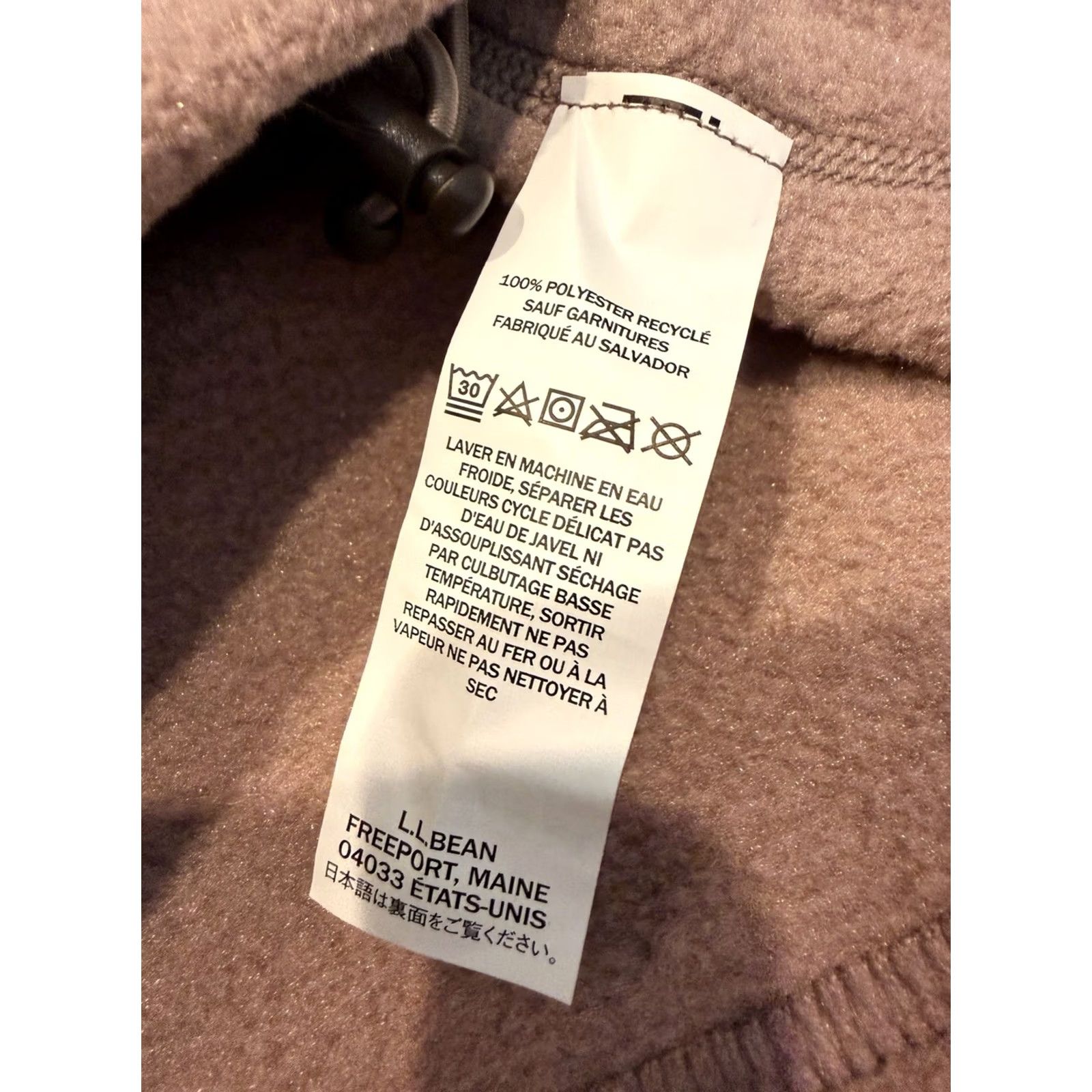 Vintage L.L. Bean Mountain Classic Fleece Jacket Women’s Small Reg Mauve Taupe NWT Size S / US 4 / IT 40 - 7 Thumbnail