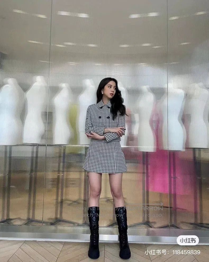 Dior Dior Black and White Sutra ‮ Qiandian ‬ Bird Plaid Skirt S Size 25" / US 0 / IT 36 - 7 Thumbnail
