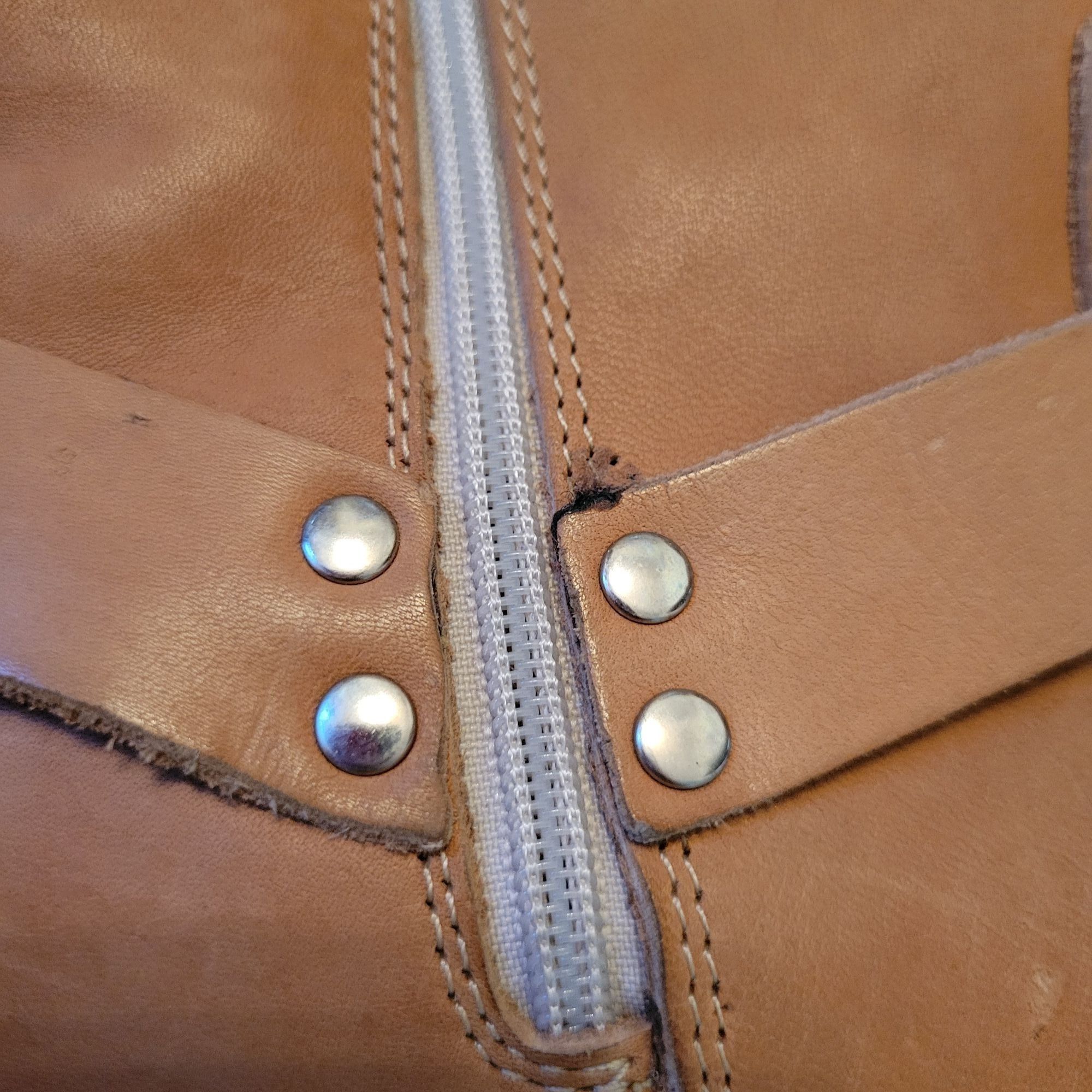 Durango Vintage Durango Harness Moto Boots Tan Leather 6M Brazil Bik Size US 6 / IT 36 - 7 Thumbnail