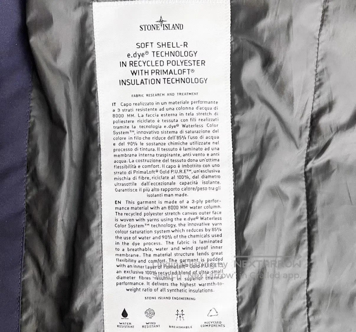 Stone Island Blue Hooded Zip-Up Jacket with Button Accents. Size US L / EU 52-54 / 3 - 8 Thumbnail