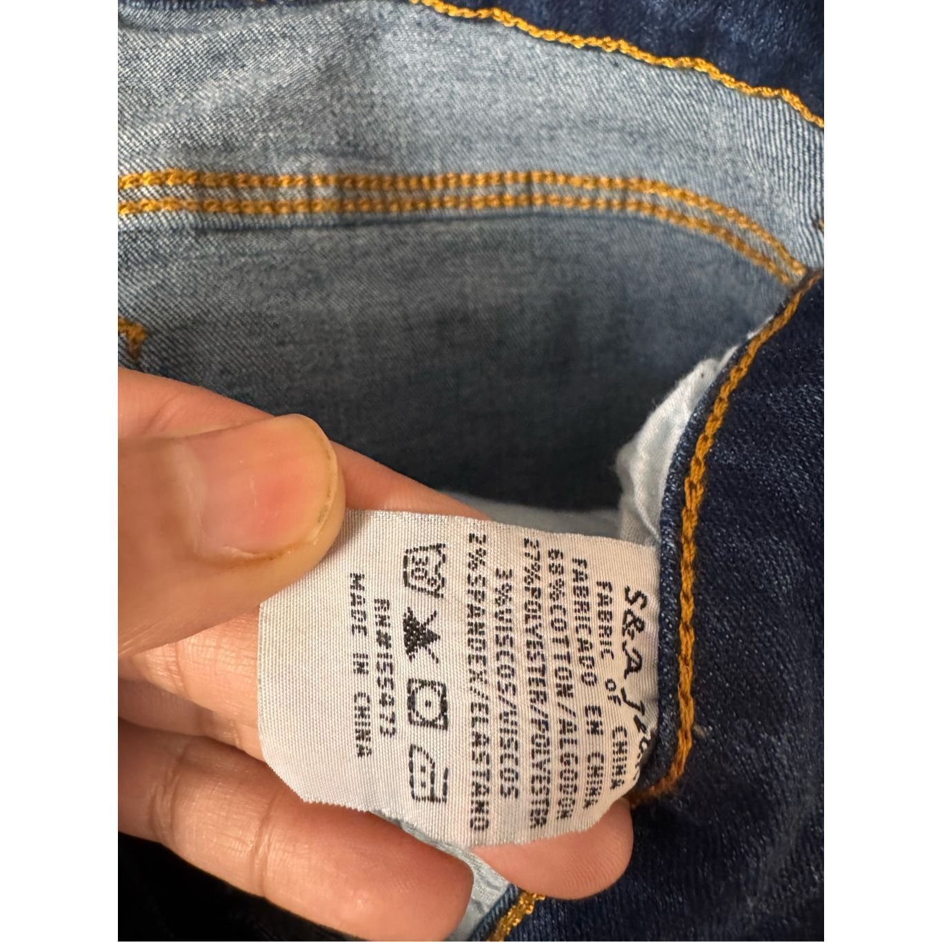 Other S & A Jeans Women’s Skinny Dark Wash Distressed Stretch Deni Size 29" - 5 Thumbnail