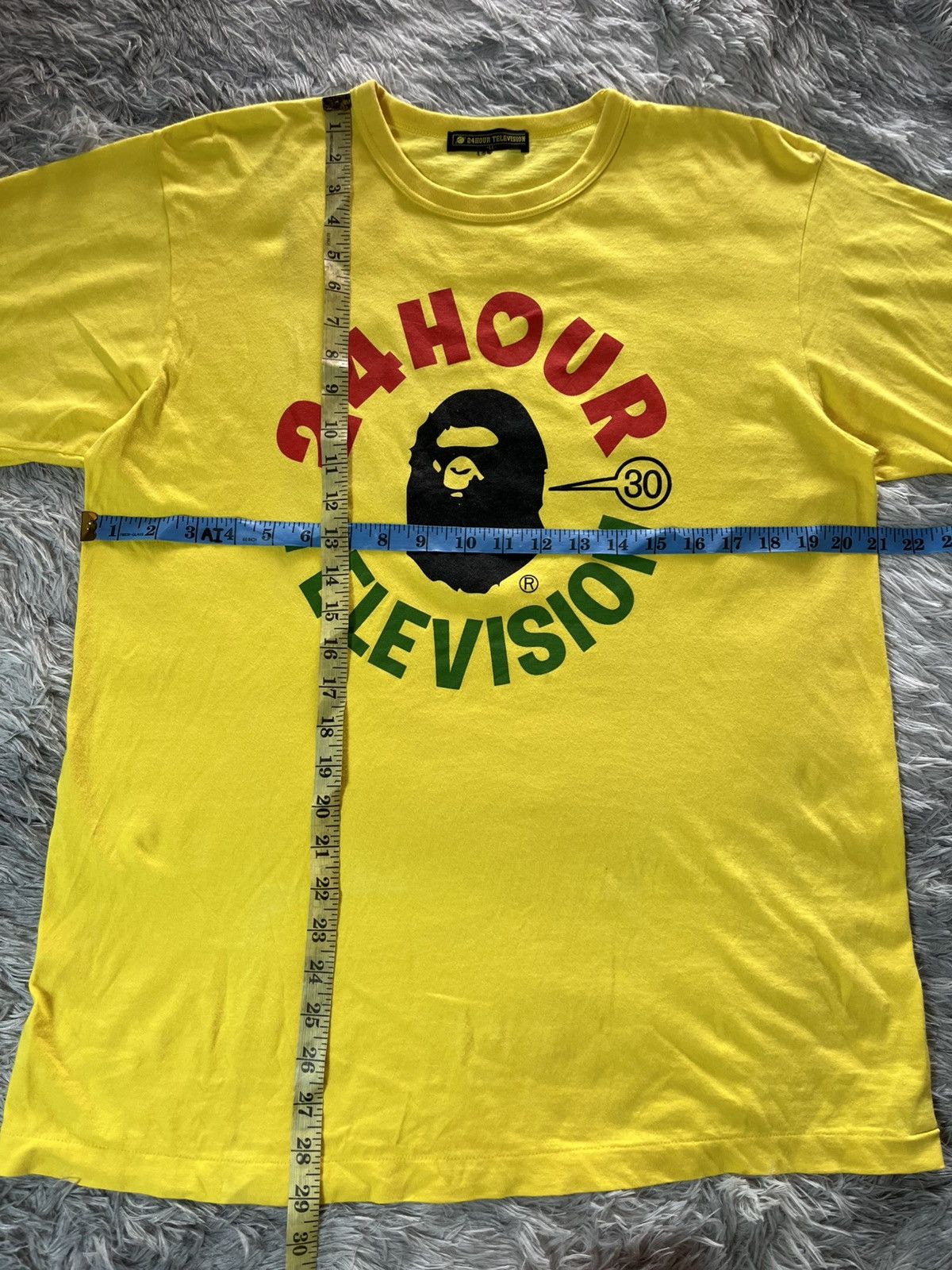 Bape Vintage 24 hour television x BAPE single stich t shirt Size US L / EU 52-54 / 3 - 7 Thumbnail