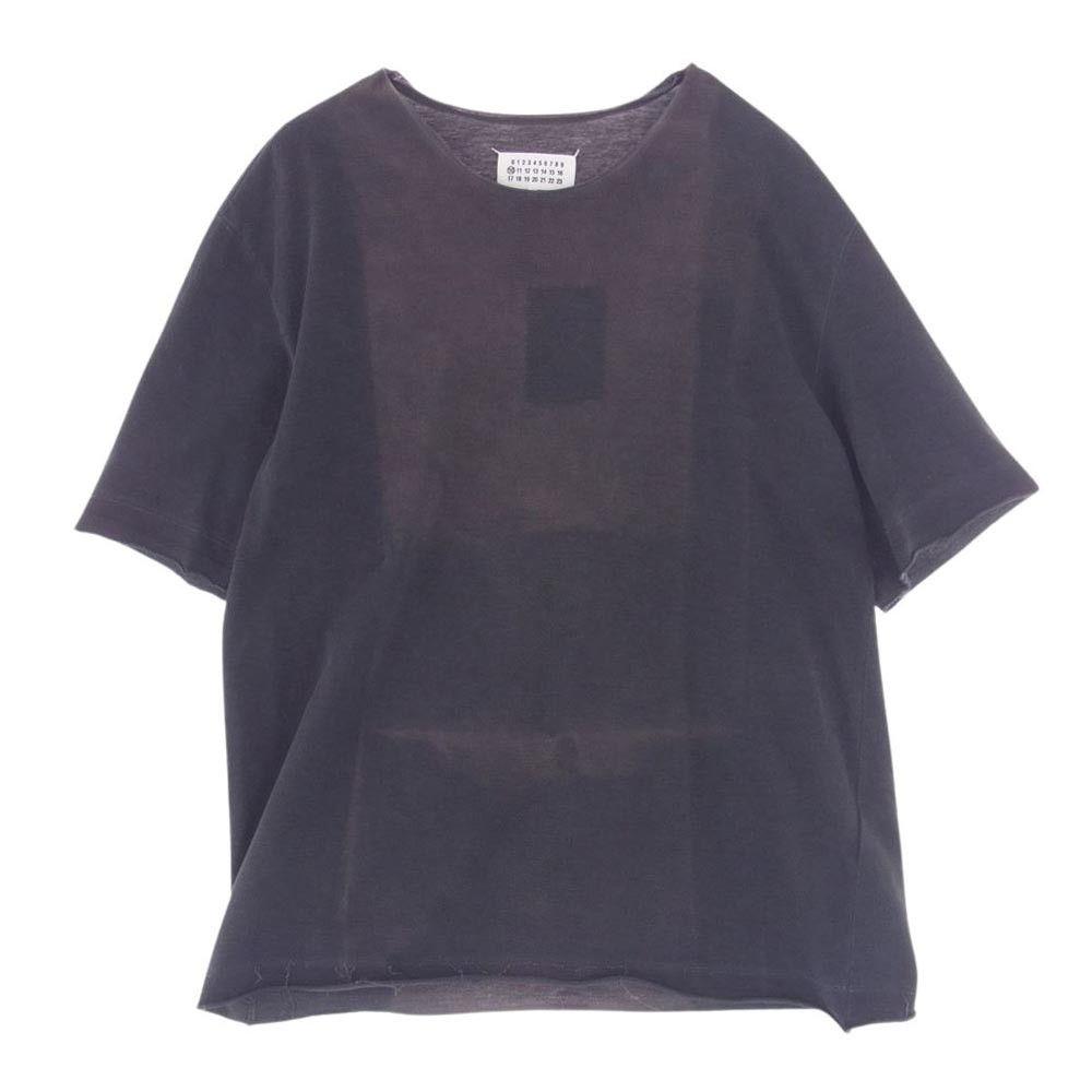 Maison Margiela 22Ss Garment Dye Oversized Cut-Off Short Sleeve T