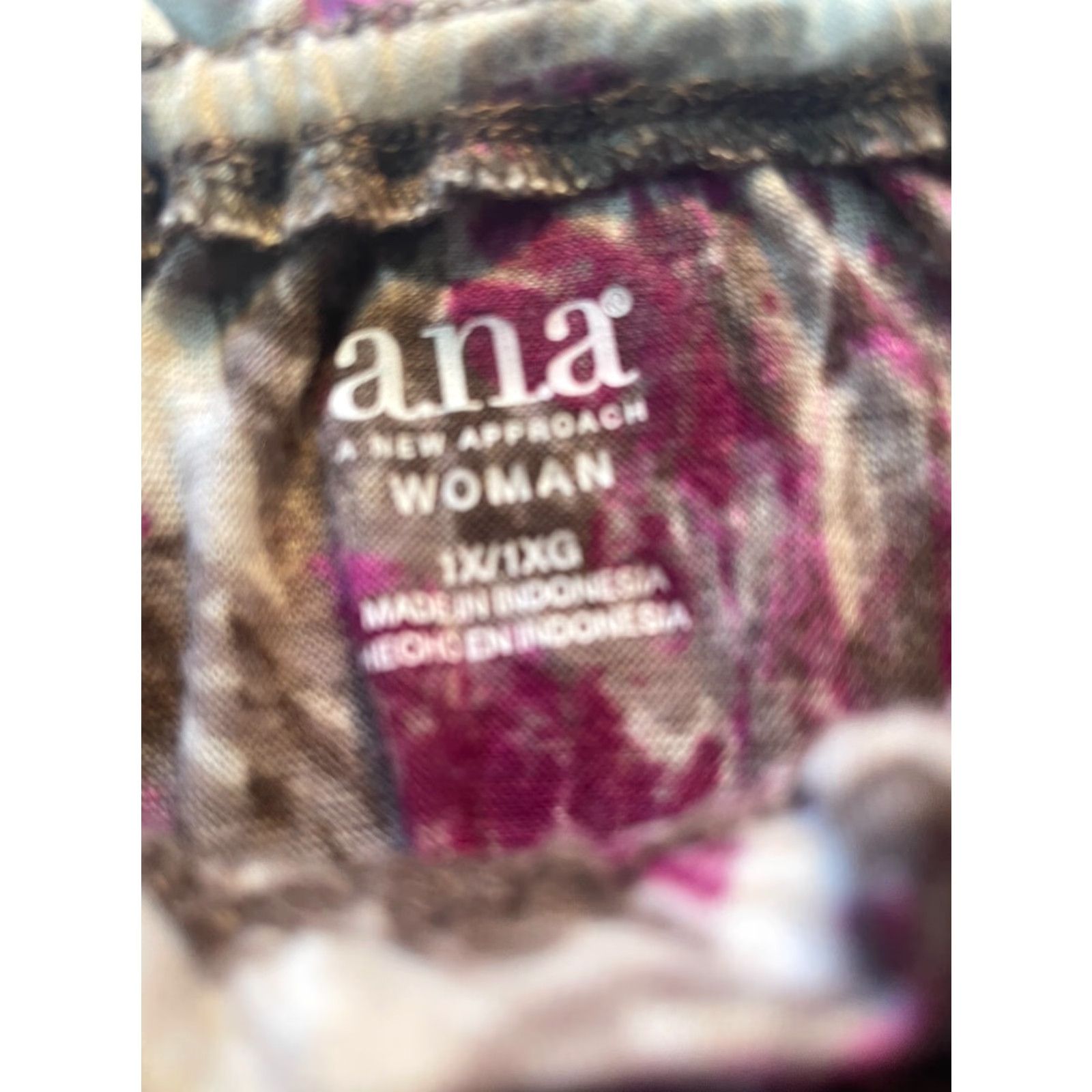 Vintage A.N.A Womens 1X 3/4 Sleeve Shirt Size XL / US 12-14 / IT 48-50 - 2 Thumbnail
