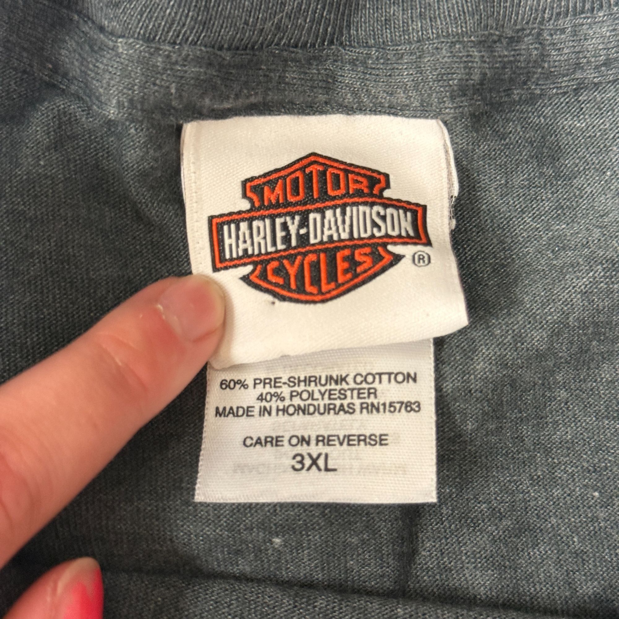 Harley Davidson NEW Anchorage ALASKA Blue SNOWY MOUNTAIN Motorcycle T Shirt Size US XXL / EU 58 / 5 - 7 Thumbnail