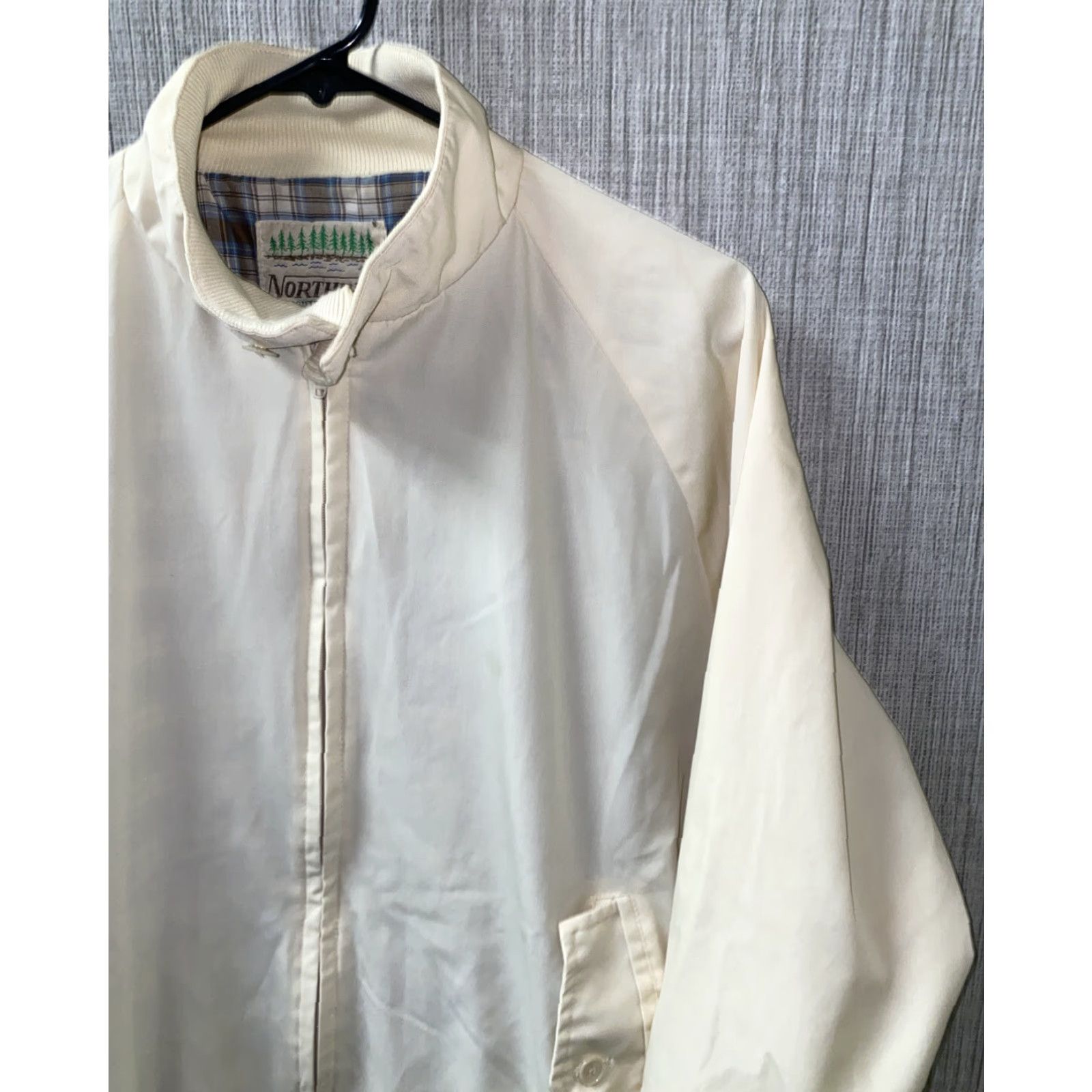Vintage Vtg Northbilt Beige Plaid Lined Full Zip Jacket Size XL Men Regular Jacket Northbilt Size US XL / EU 56 / 4 - 2 Thumbnail
