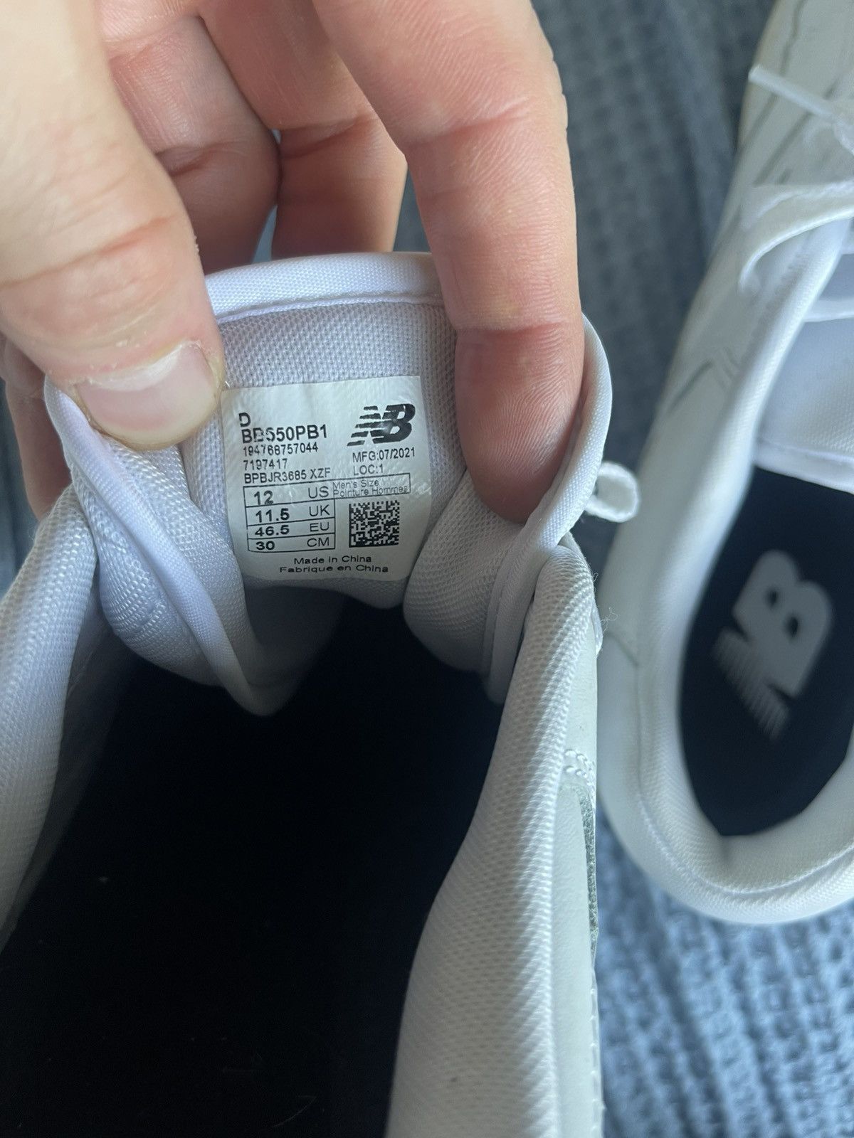 New Balance New Balance 550 white Size US 12 / EU 45 - 7 Thumbnail