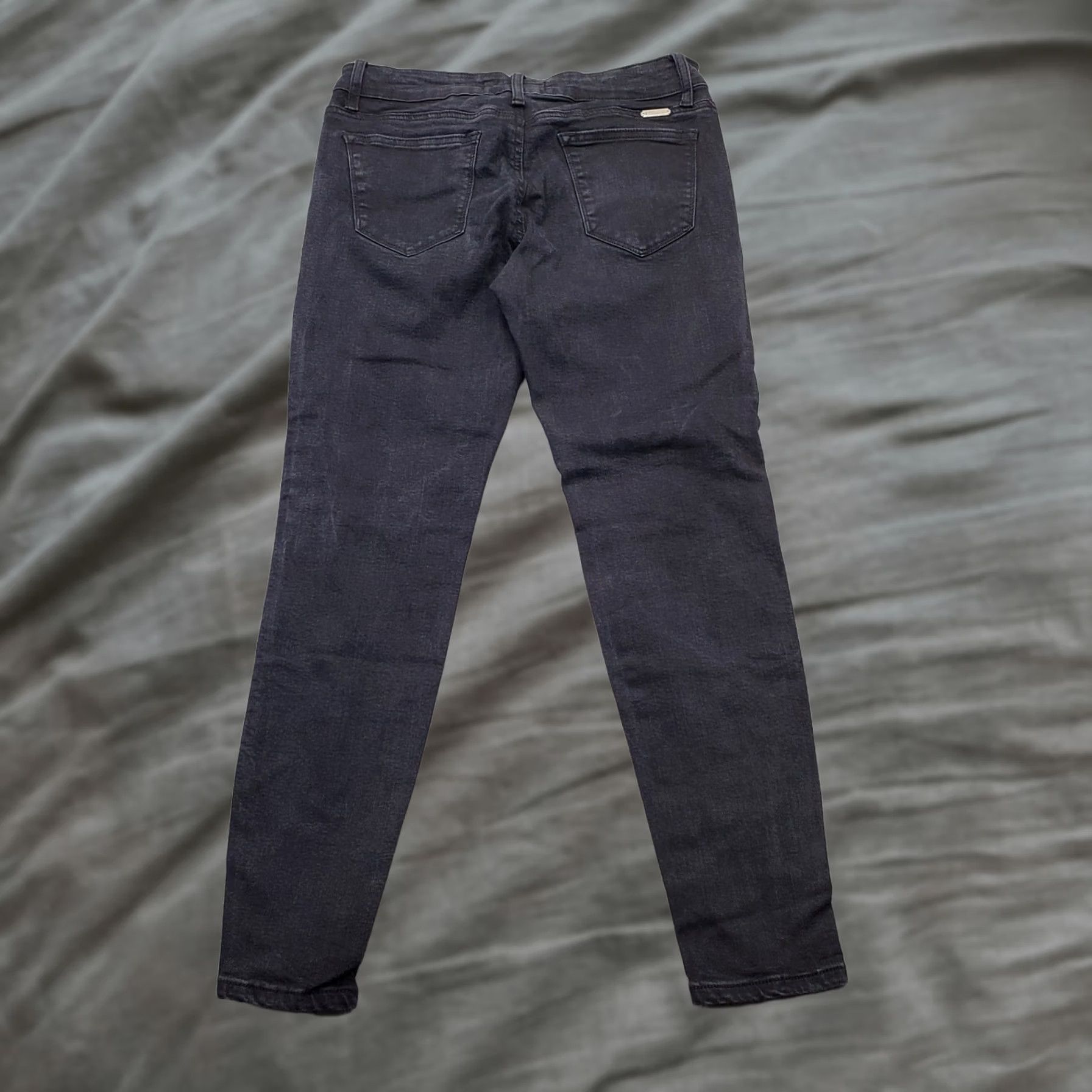 Vintage KanCan Skinny Jeans Women Size 28 Black Dark Wash 5-Pocket Design Distressed Pants Size 28" / US 6 / IT 42 - 1 Thumbnail