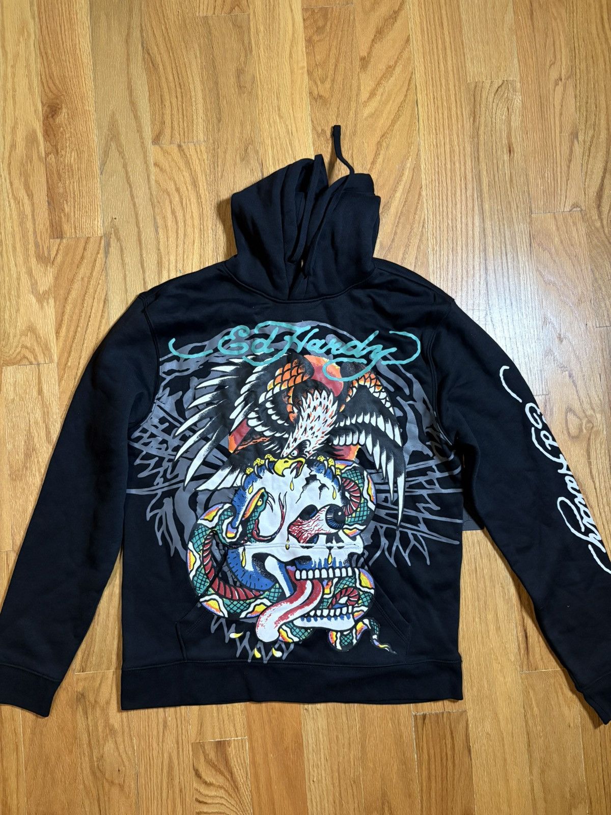 Ed Hardy Ed Hardy Men Battle Skull Pullover Hoodie Sweatshirt M Size US M / EU 48-50 / 2 - 1 Thumbnail