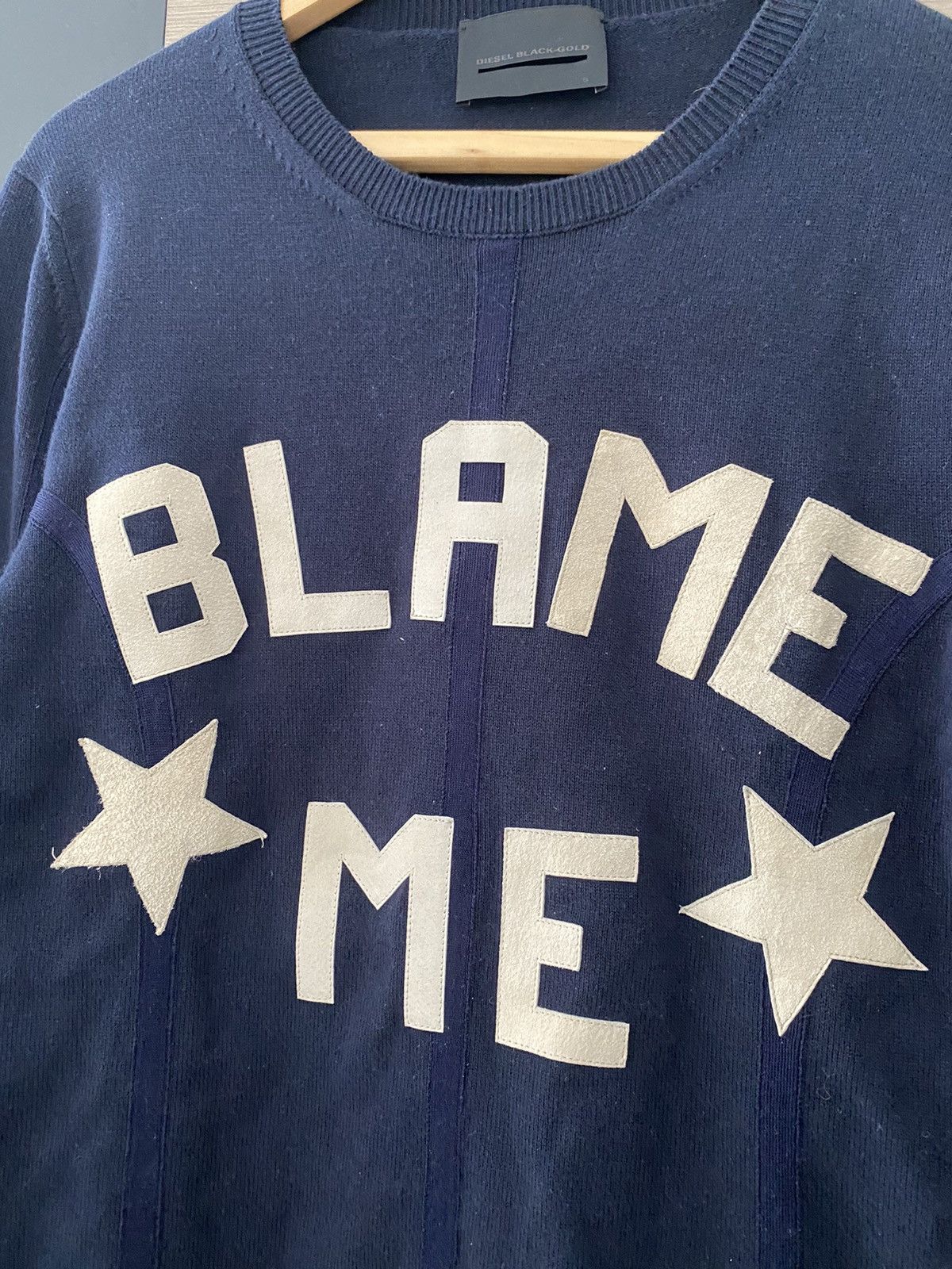Designer × Diesel × Diesel Black Gold Diesel Black Gold Blame Me Sweatshirt Size US S / EU 44-46 / 1 - 3 Thumbnail