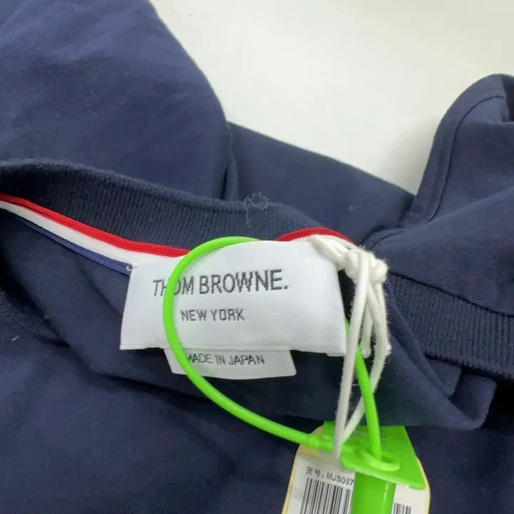 Thom Browne Thom Browne Cotton Crewneck T-Shirt in Navy -2507 Size US M / EU 48-50 / 2 - 3 Thumbnail