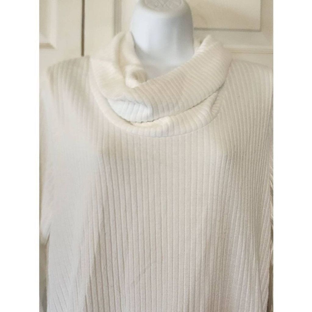 Other White Charlotte Russe Fuzzy Sweater Size L / US 10 / IT 46 - 3 Thumbnail