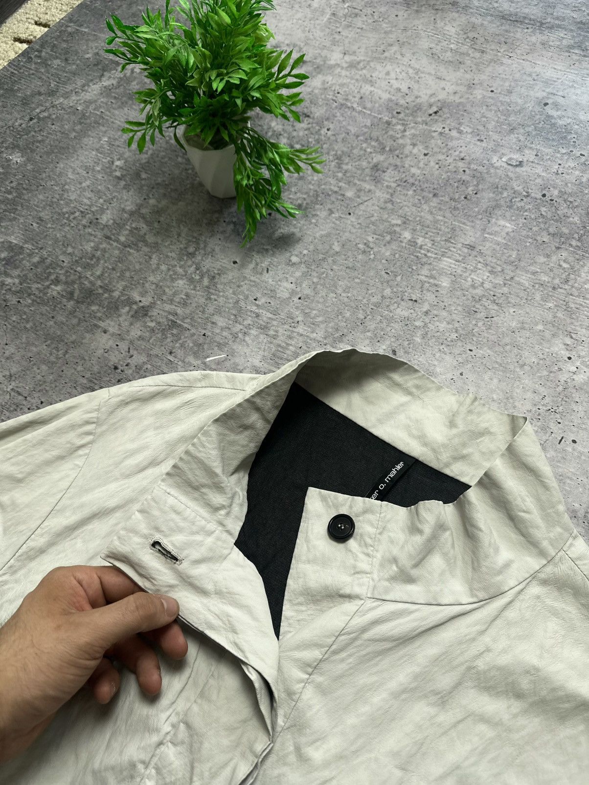 Other Peter O.Mahler Funnel Neck Geometric Rare Jacket Blazer Size XS / US 0-2 / IT 36-38 - 4 Thumbnail
