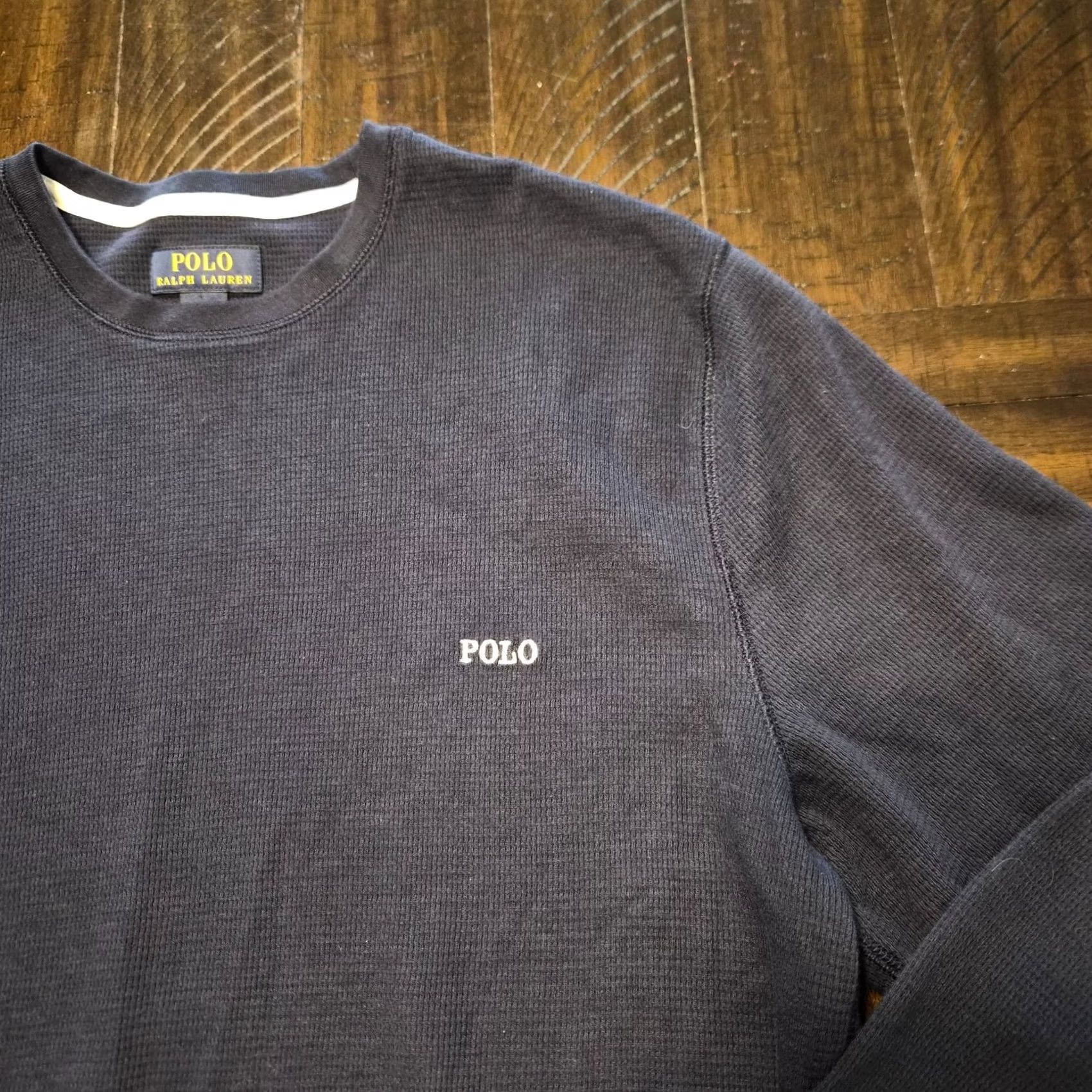 Polo Ralph Lauren Polo Ralph Lauren Pajama Top Mens XL Blue Thermal Waffle Long Sleeve G189 Size US XL / EU 56 / 4 - 2 Thumbnail