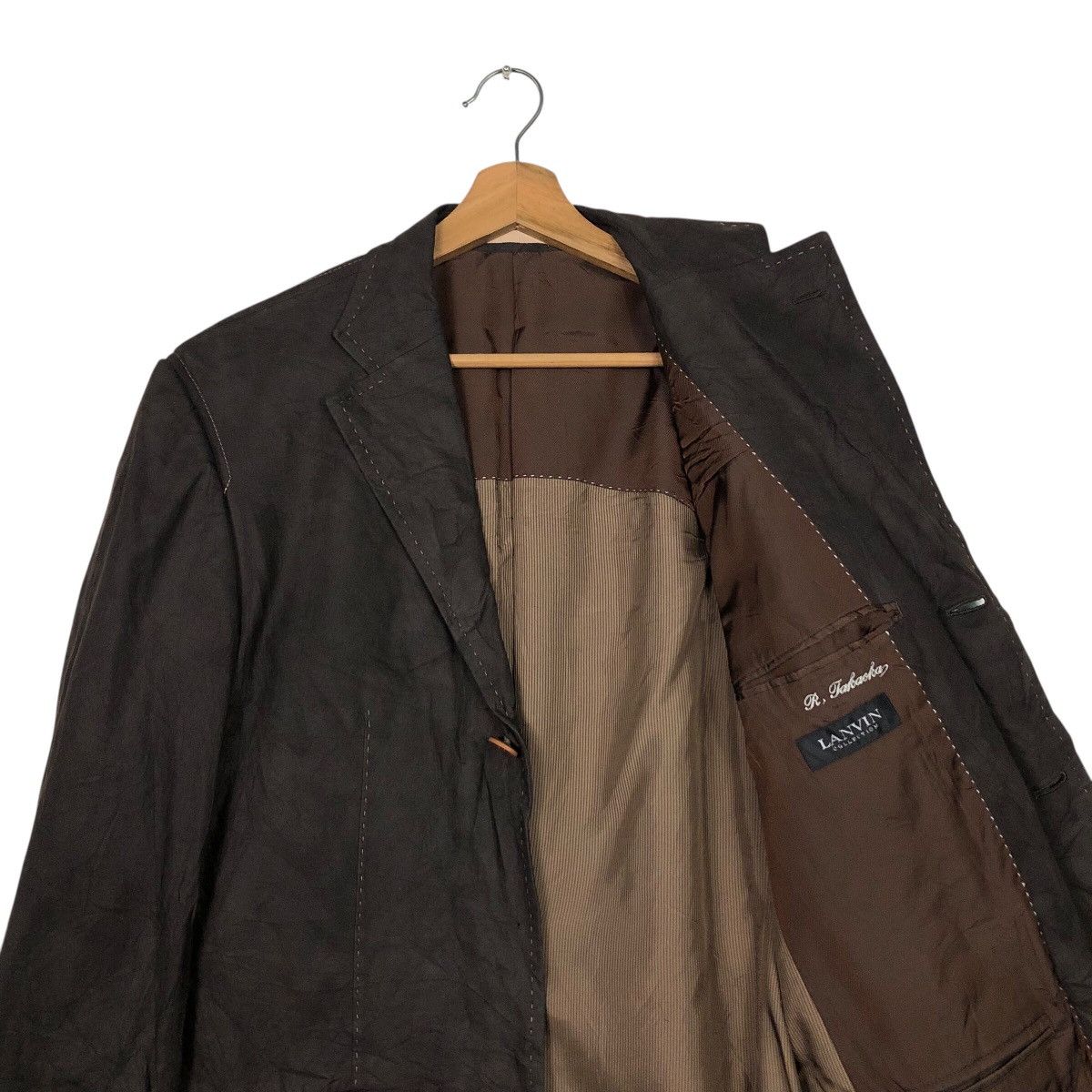 Lanvin 📌Rich Brown Vintage Chore Jacket Lanvin Collection Size US M / EU 48-50 / 2 - 13 Thumbnail