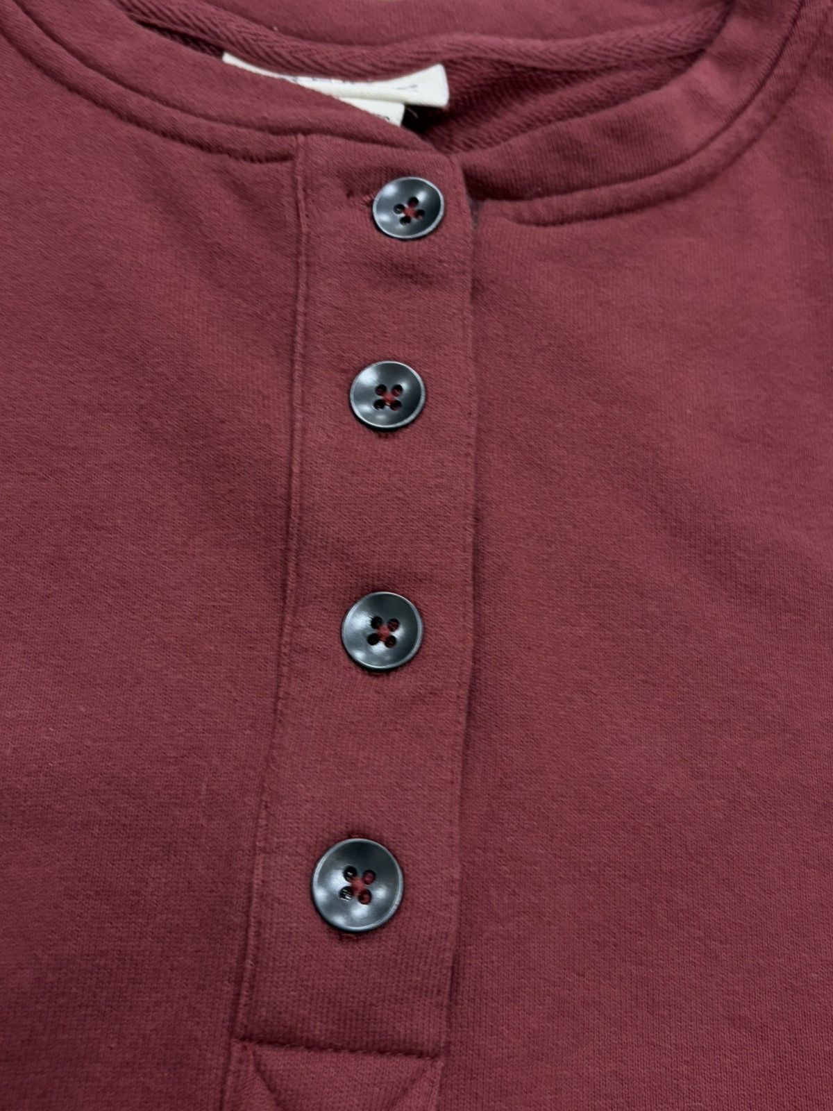 Ariat Ariat REAL Henley Shirt Long Sleeve Button Pullover Size L / US 10 / IT 46 - 3 Thumbnail