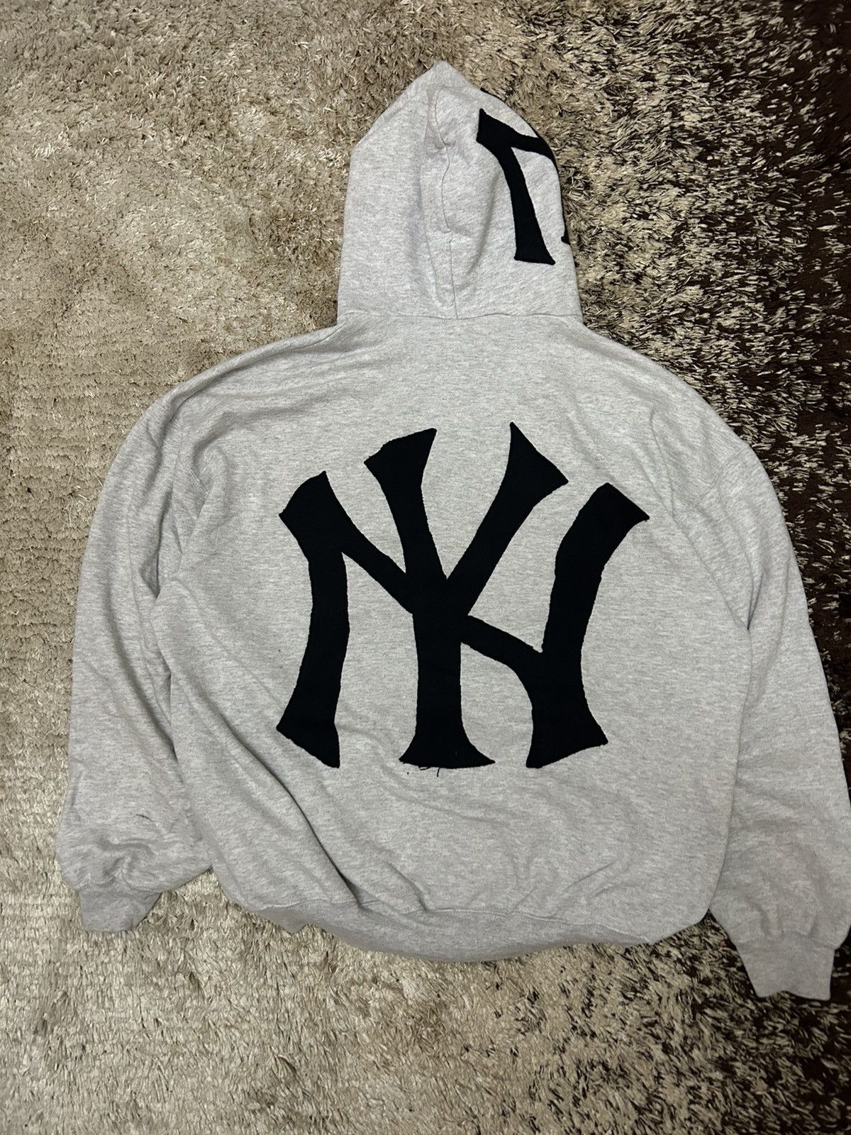 Vintage Costum made NY logo hoodie Size US XXL / EU 58 / 5 - 4 Thumbnail