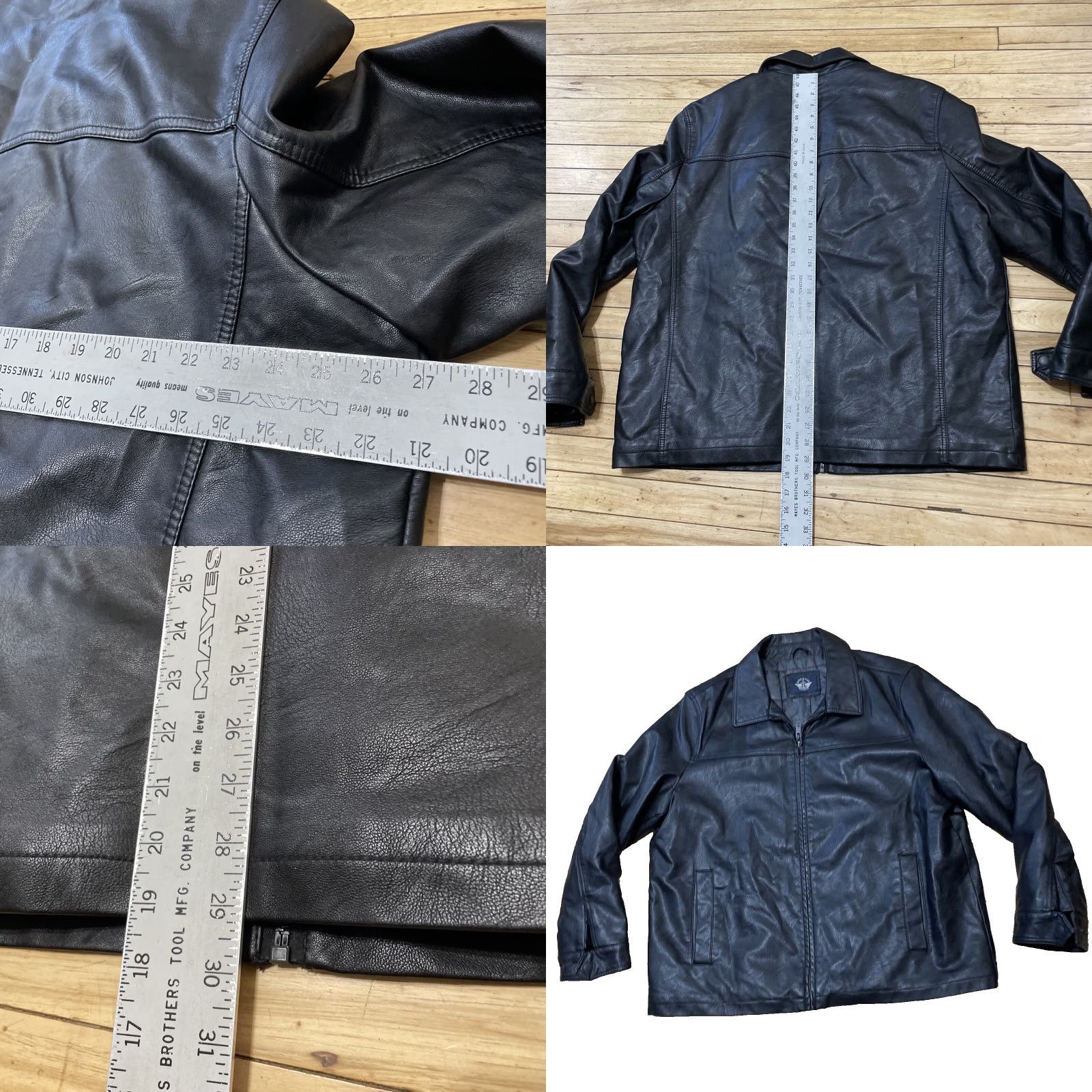 Dockers DOCKERS Jacket Bomber Jacket Men 2XL Black Lined Faux Leather Zip Herrington Coat XXL Size US XXL / EU 58 / 5 - 8 Thumbnail