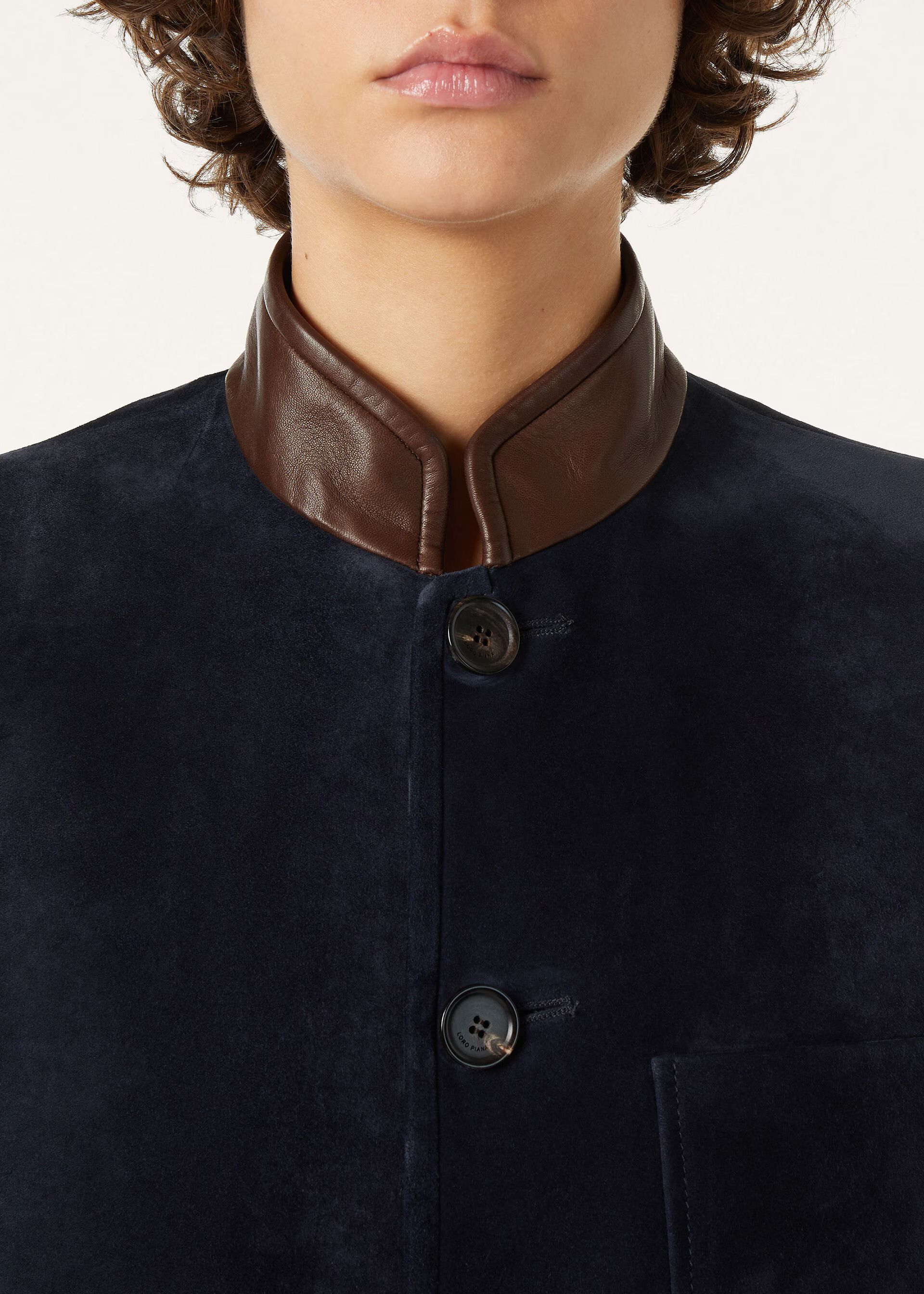 Loro Piana os11x0426 FAQ6062 Spagna Mini Jacket in Blue Navy Size L / US 10 / IT 46 - 5 Thumbnail