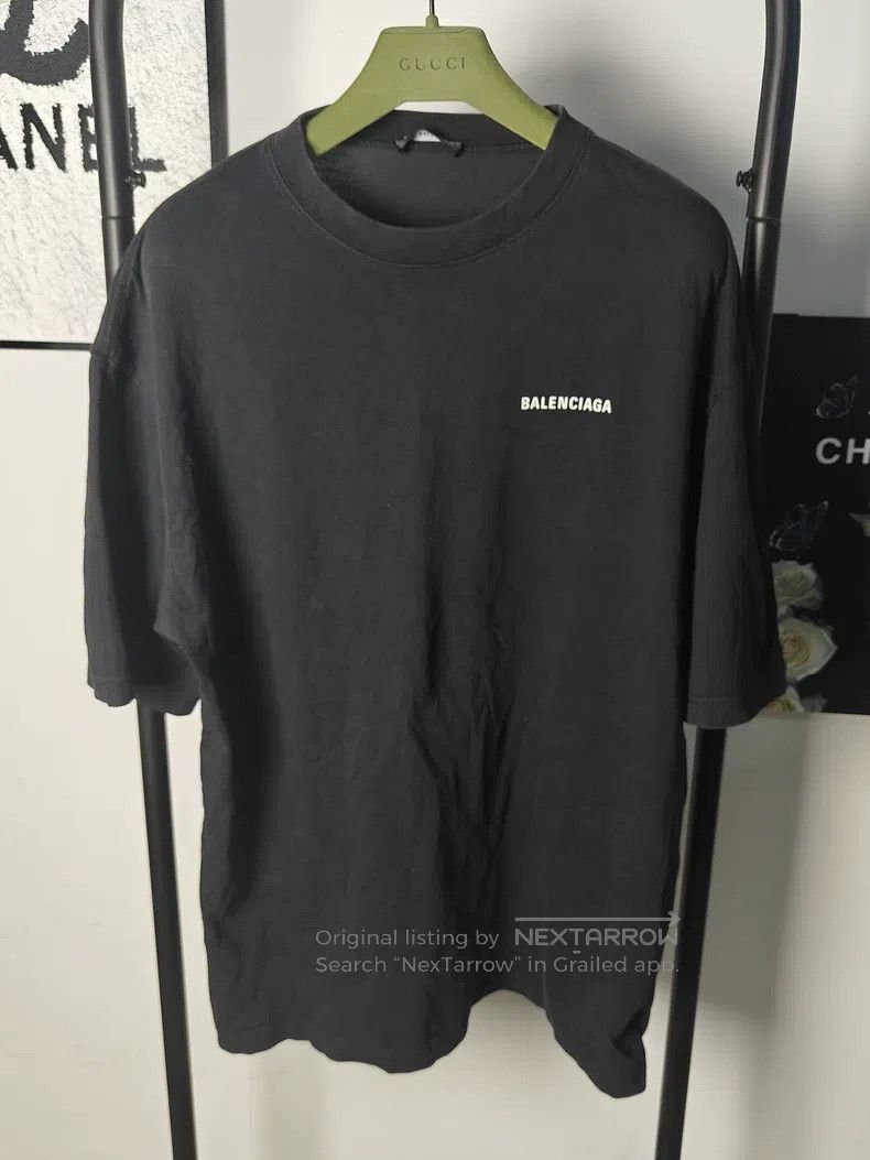 Balenciaga Balenciaga Large Logo Short Sleeve T-Shirt Size US M / EU 48-50 / 2 - 1 Thumbnail