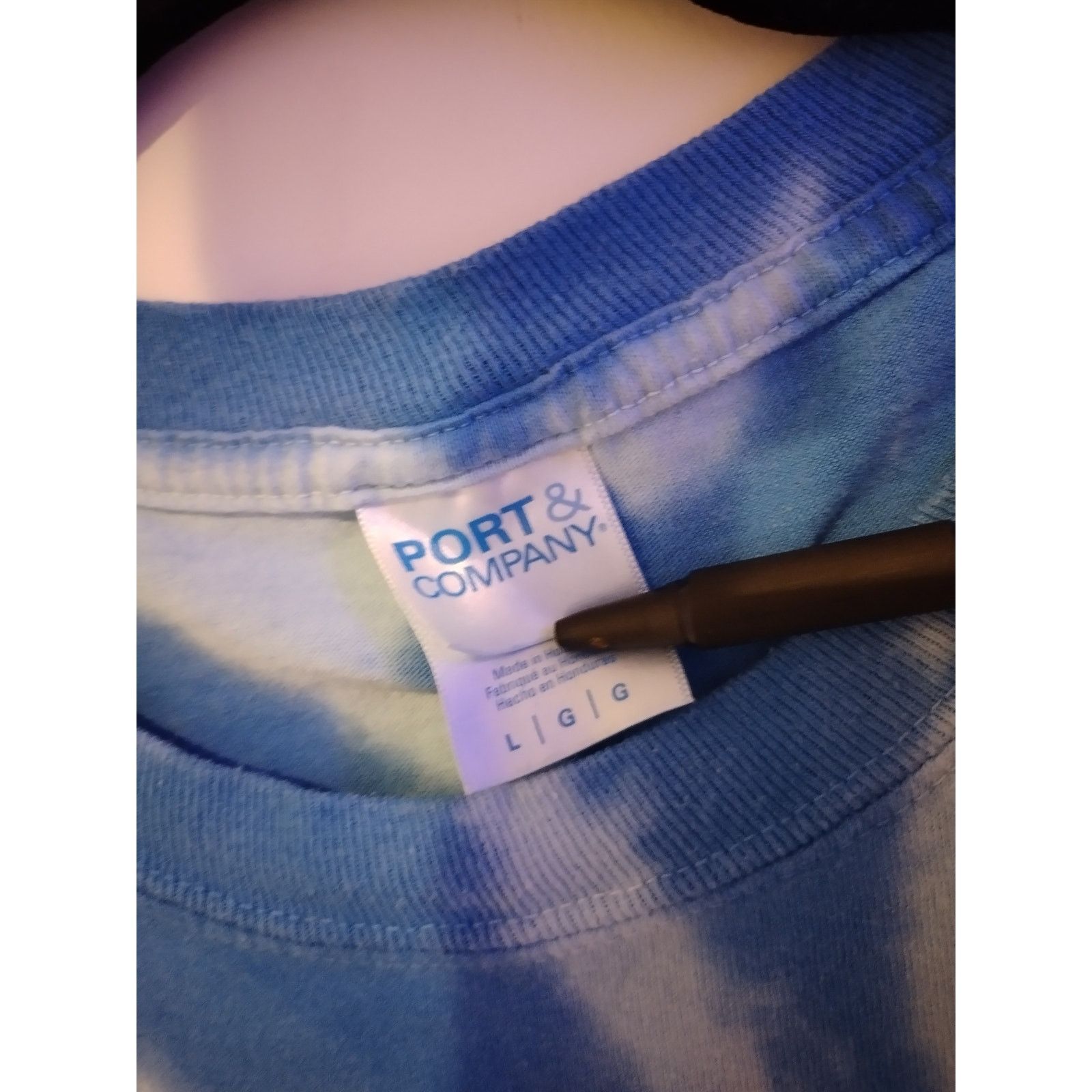 Port Authority Port & Company Mens Long Sleeve T-Shirt Crewneck Tee Blue Size US L / EU 52-54 / 3 - 1 Thumbnail