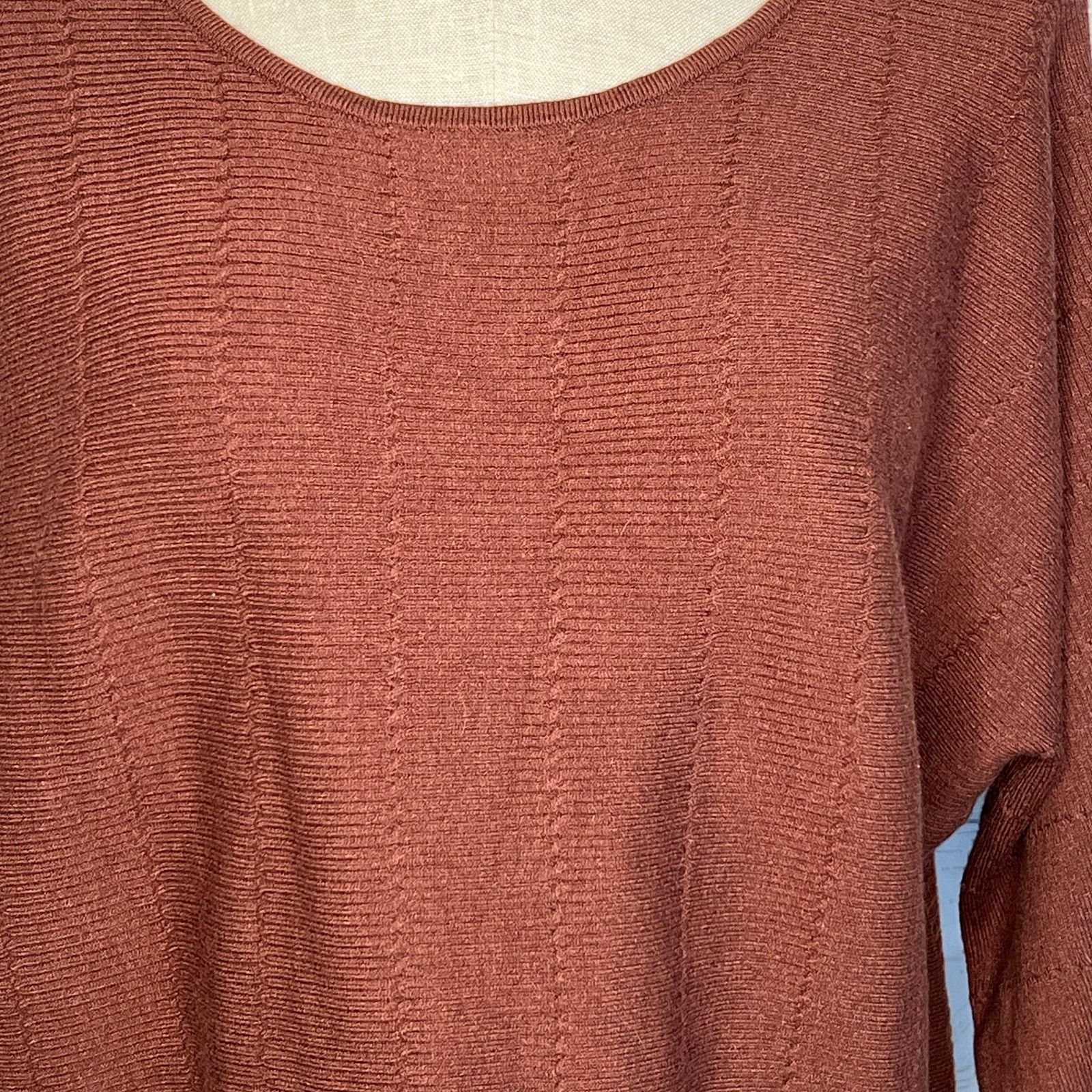 Other Blue Rain/Francesca's chestnut knit dolman sweater Size XL Size XL / US 12-14 / IT 48-50 - 4 Thumbnail
