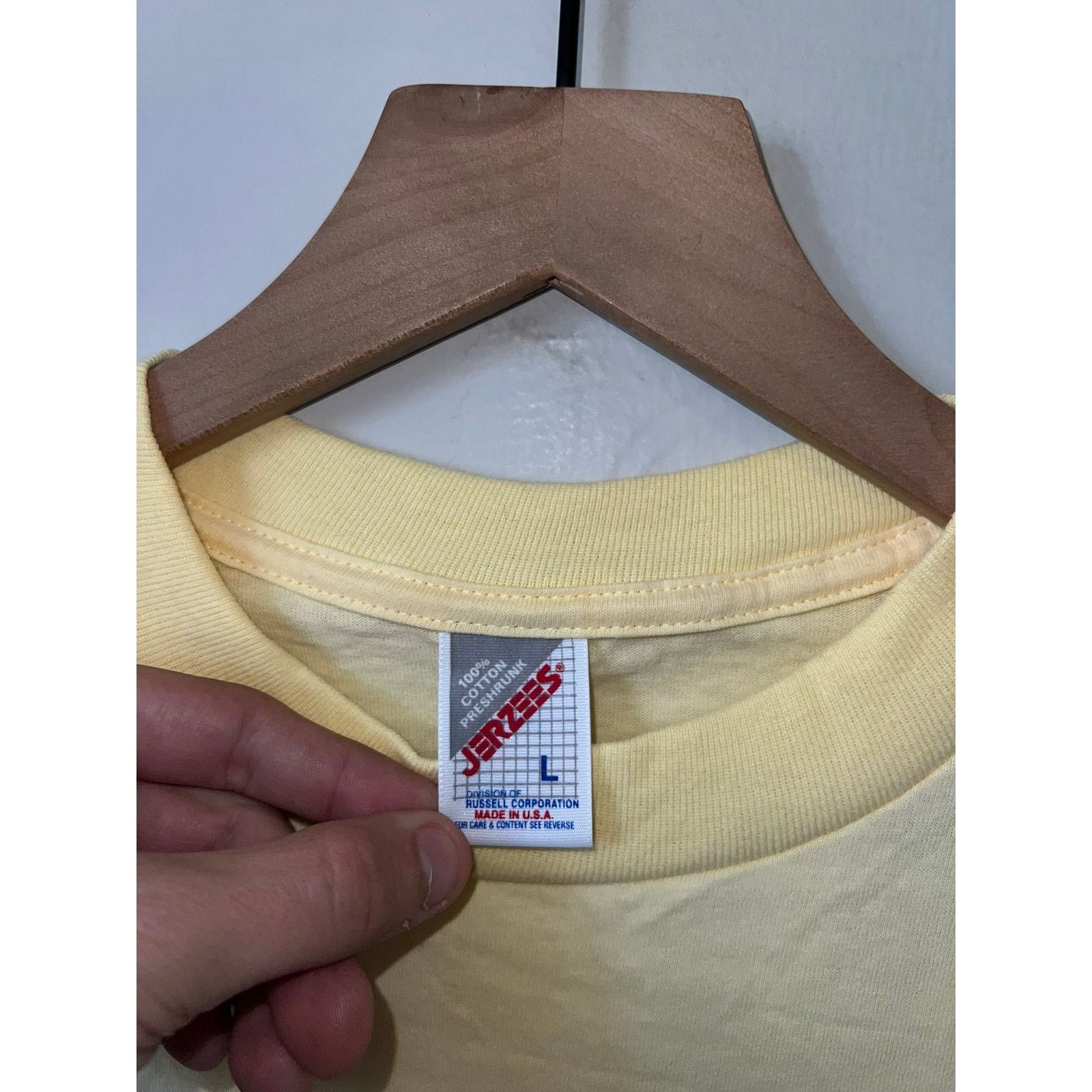 Jerzees Vintage Pennsylvania Amish Country Shirt Tee Yellow 90s VTG Size US L / EU 52-54 / 3 - 6 Thumbnail
