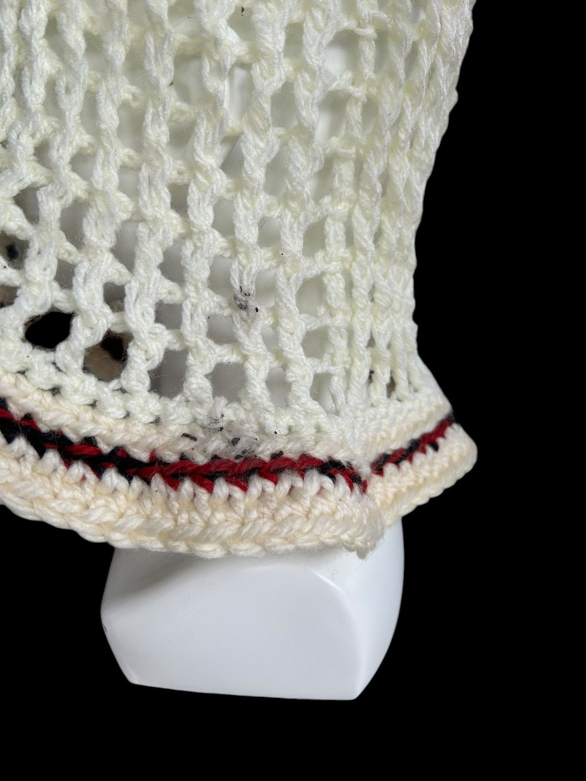 Japanese Brand × Kapital × Vintage Crochet Knitted Handmade Big Hats Rare Deisgn🎌☠️☠️ Size ONE SIZE - 7 Thumbnail