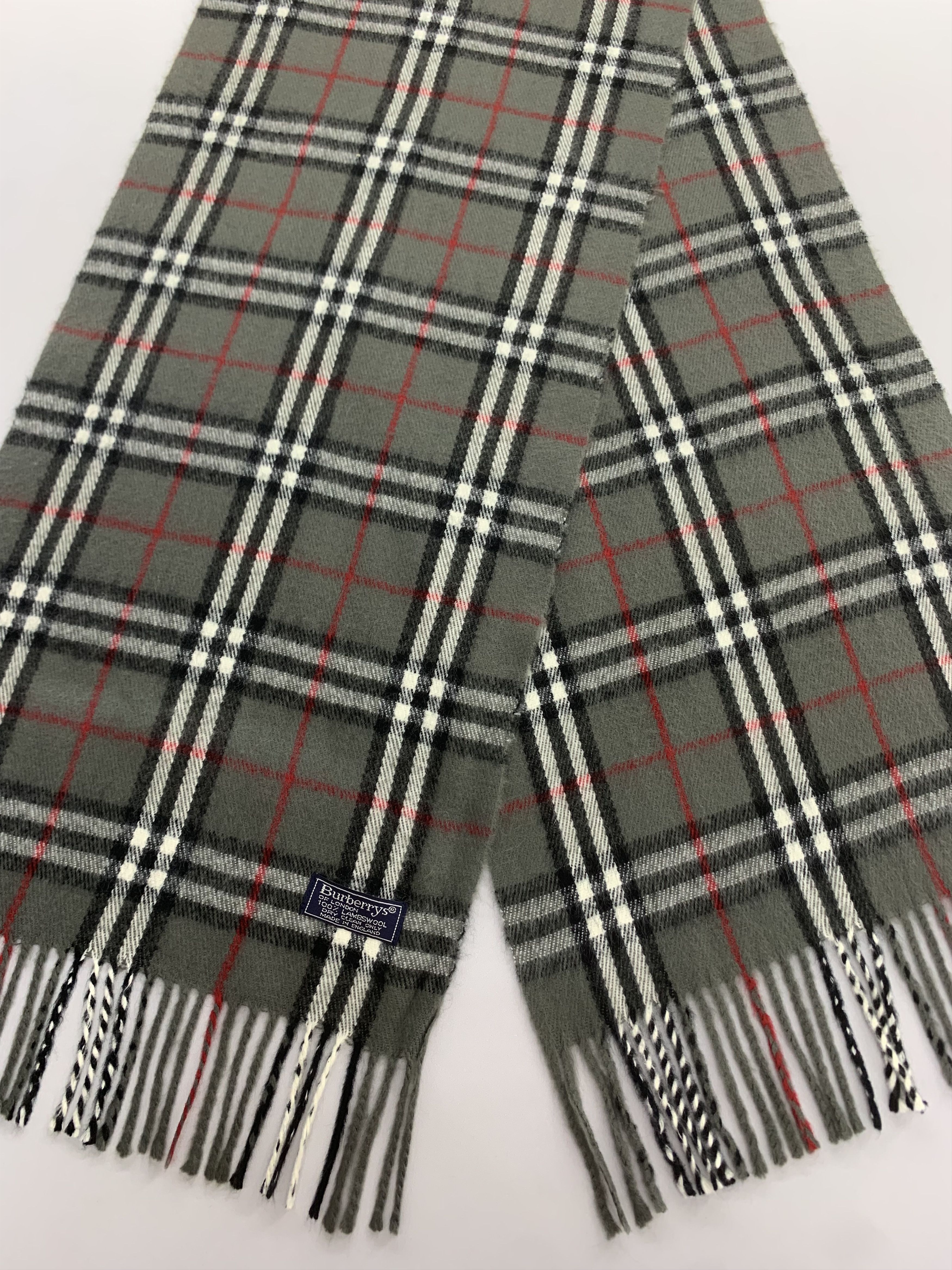 Burberry Vintage Burberrys Scarf Wool Muffler Neck Wrap BL3150 Size ONE SIZE - 3 Thumbnail