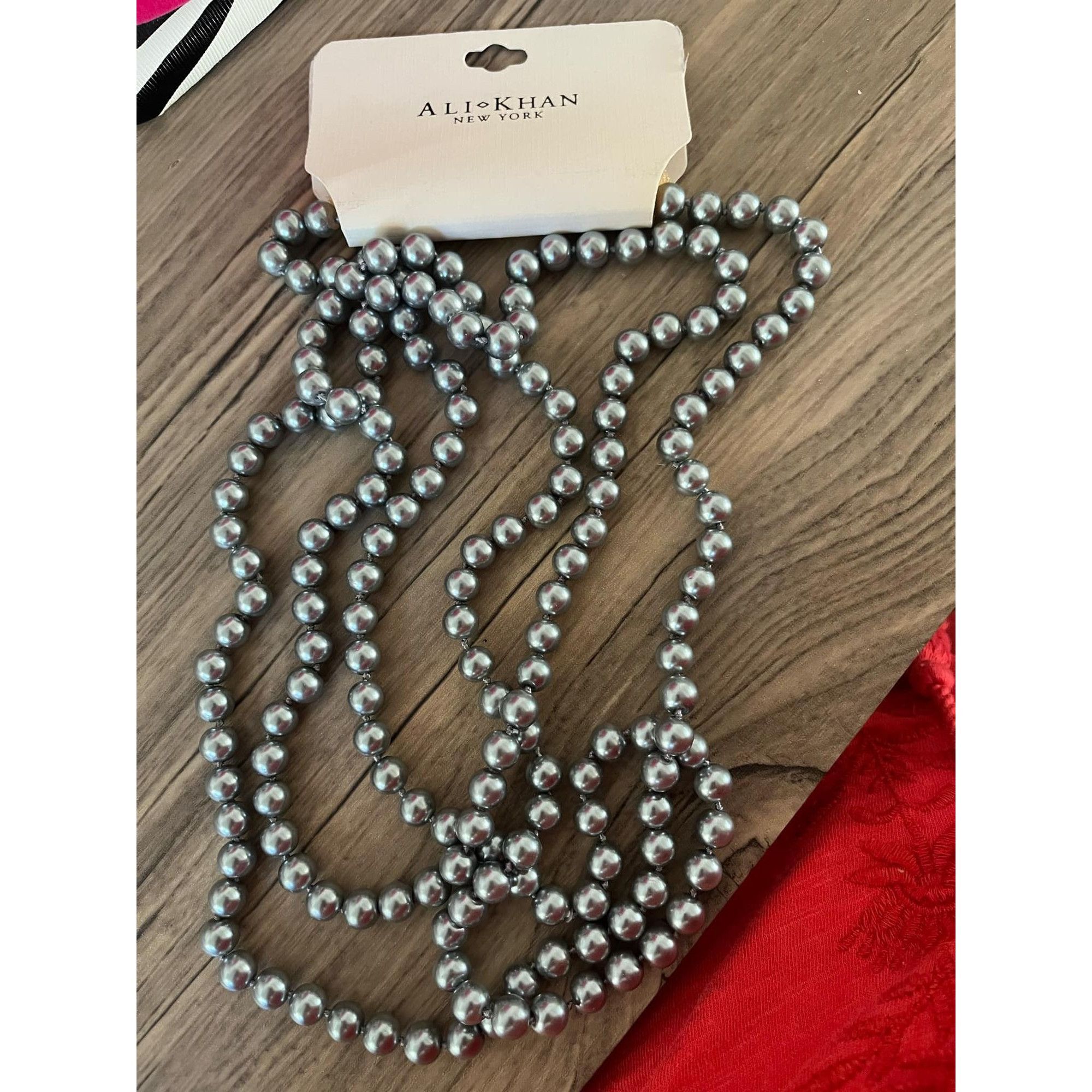 Other Ali Khan 60 Inch Grey Shell Pearl Necklace Size ONE SIZE - 2 Thumbnail