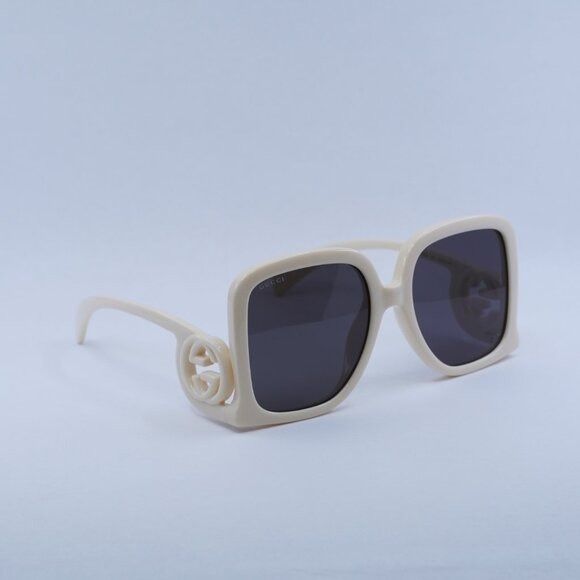 Gucci 🕶️ New Gucci GG1326S 009 Sunglasses - Ivory Frame Size ONE SIZE - 9 Thumbnail