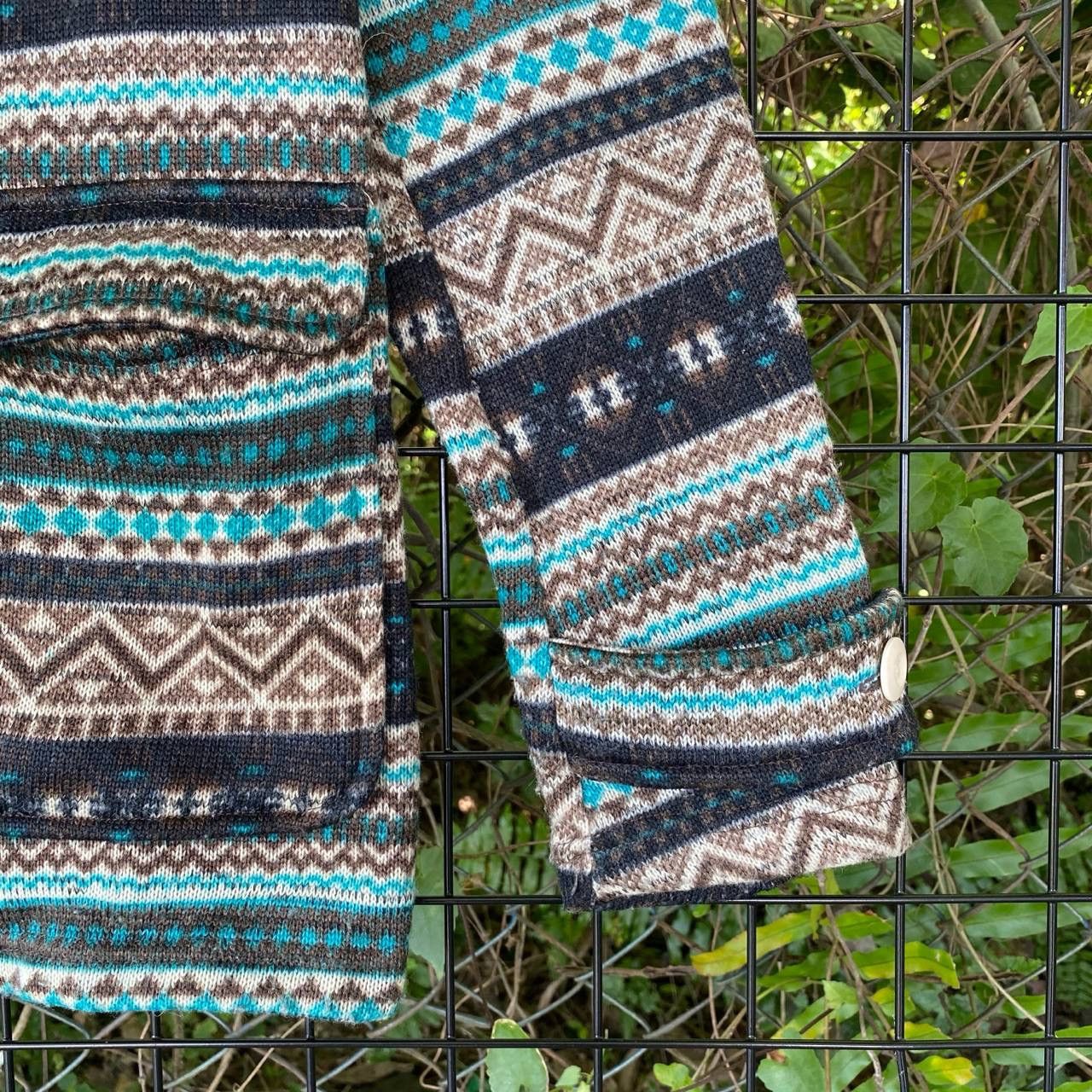 Japanese Brand × Vintage Vtg Japan Navajo Hoodies Duffle Jacket Size M / US 6-8 / IT 42-44 - 5 Thumbnail
