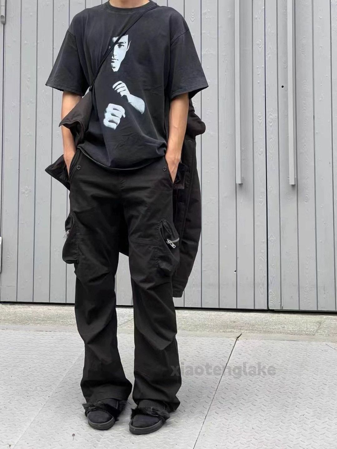 Designer × Japanese Brand × Vintage zipper utility military punk tactical pleated cargo pants Size US 32 / EU 48 - 6 Thumbnail