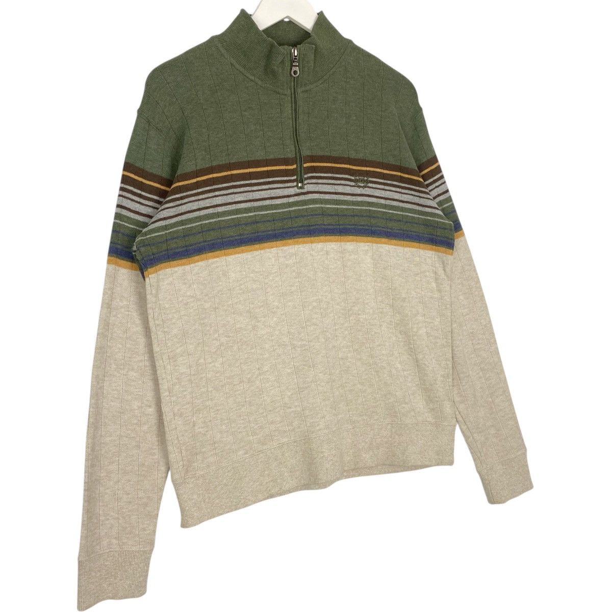 Vintage Vintage Chaps QuaterZip Sweatshirt Green Pullover Size M Size M / US 6-8 / IT 42-44 - 3 Thumbnail
