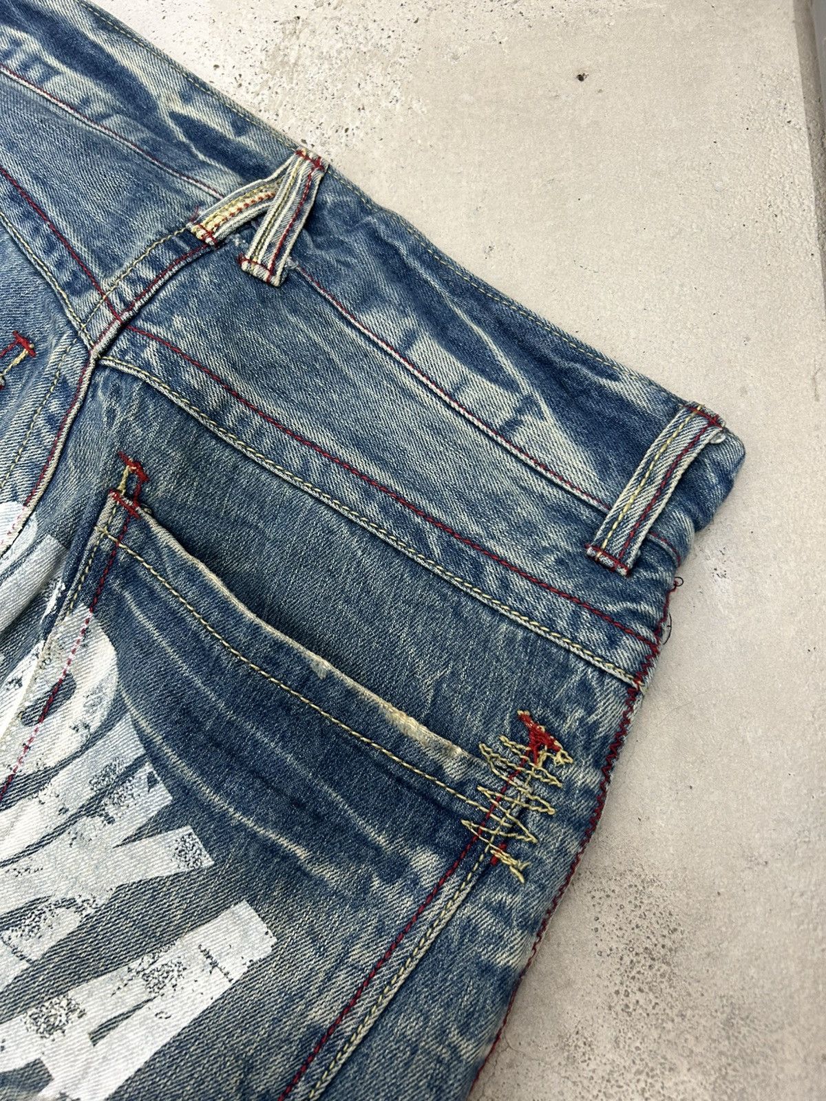 GOSTAR DE FUGA Vintage Jack Serika Mud Washed Gothic Distressed Boro Size US 31 - 17 Thumbnail