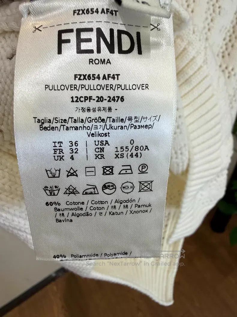 Fendi Fendi Beige lace knit vest Size XXS / US 00 / IT 34 - 5 Thumbnail