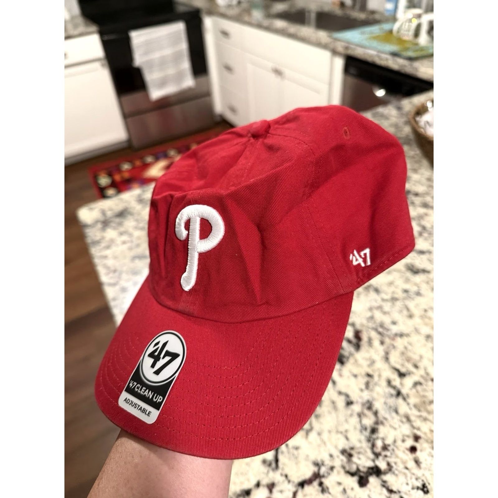 Vintage 47 Brand Philadelphia Phillies High Hopes Liberty Bell Hat Red Cotton Baseball Unisex Adults Adjustable III? Size ONE SIZE - 5 Thumbnail