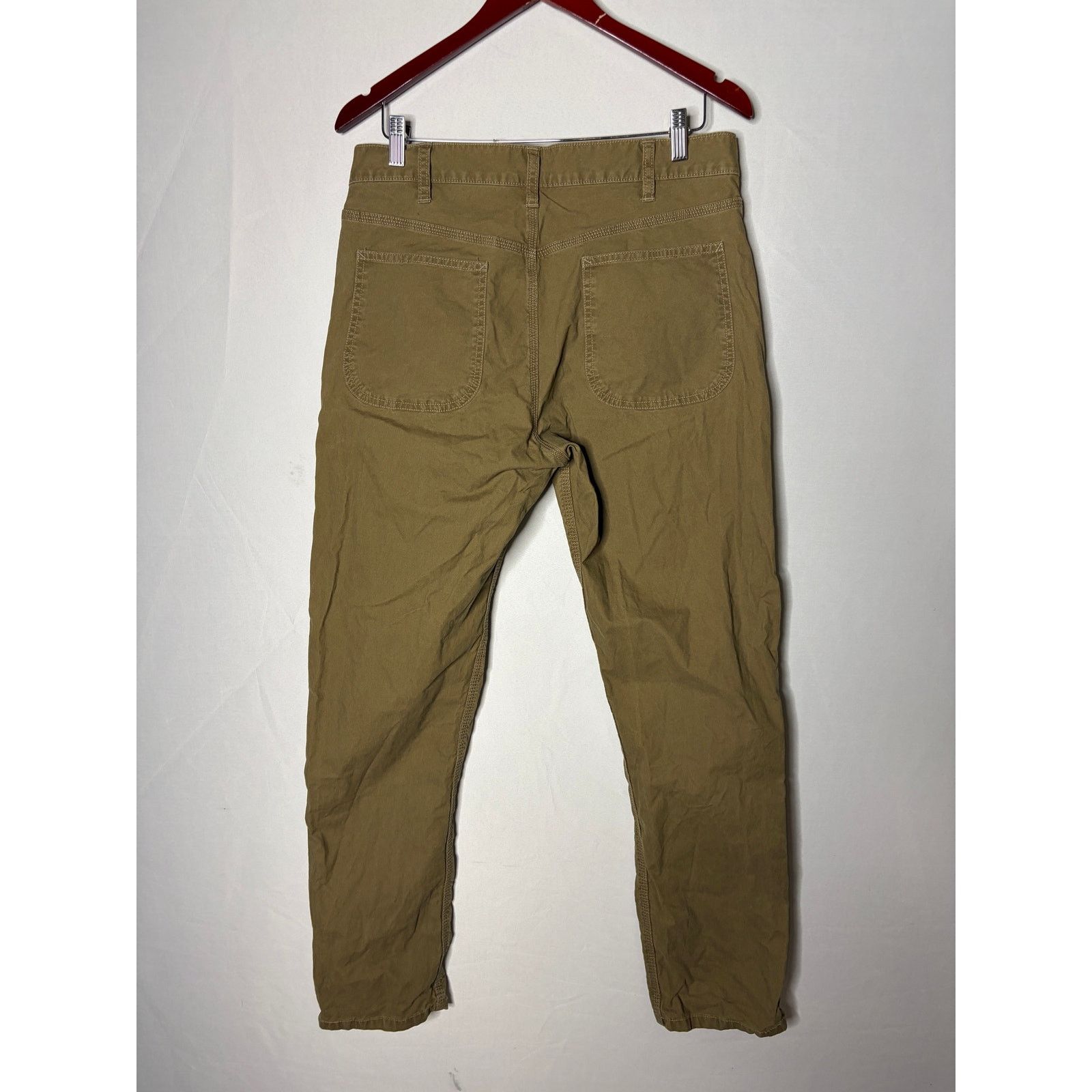 Buck Mason Buck Mason khaki green straight leg chini pants sz 31x33 Size US 31 - 5 Thumbnail