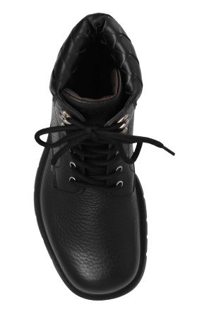 Bottega Veneta o1loc1c0426 796451 Haddock Lace-Up Ankle Boots in Black Size US 8 / EU 41 - 5 Thumbnail