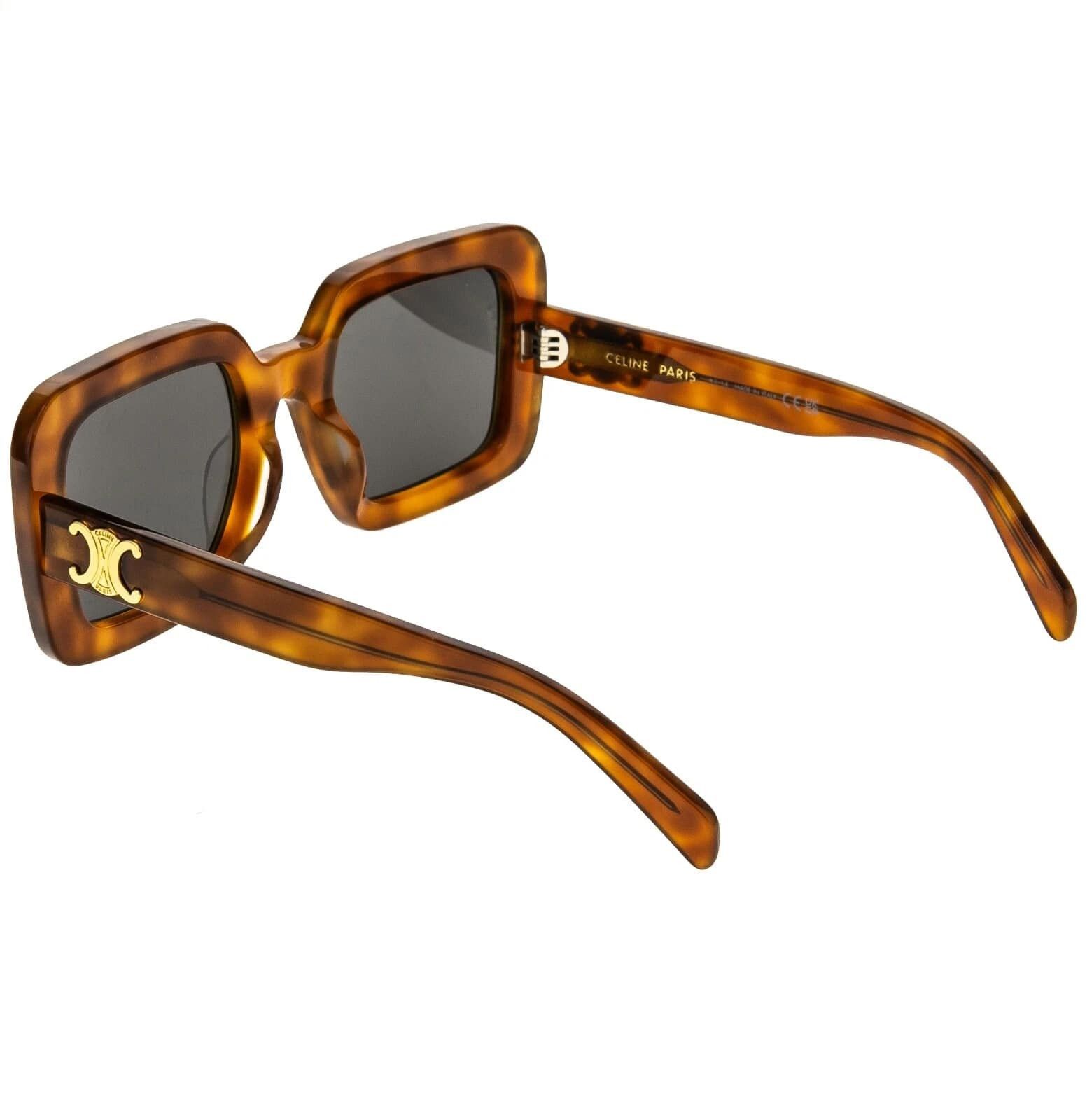 Celine CELINE 40304 TRIOMPHE Paris Brown Sunglasses CL40304U 53A Size ONE SIZE - 3 Thumbnail