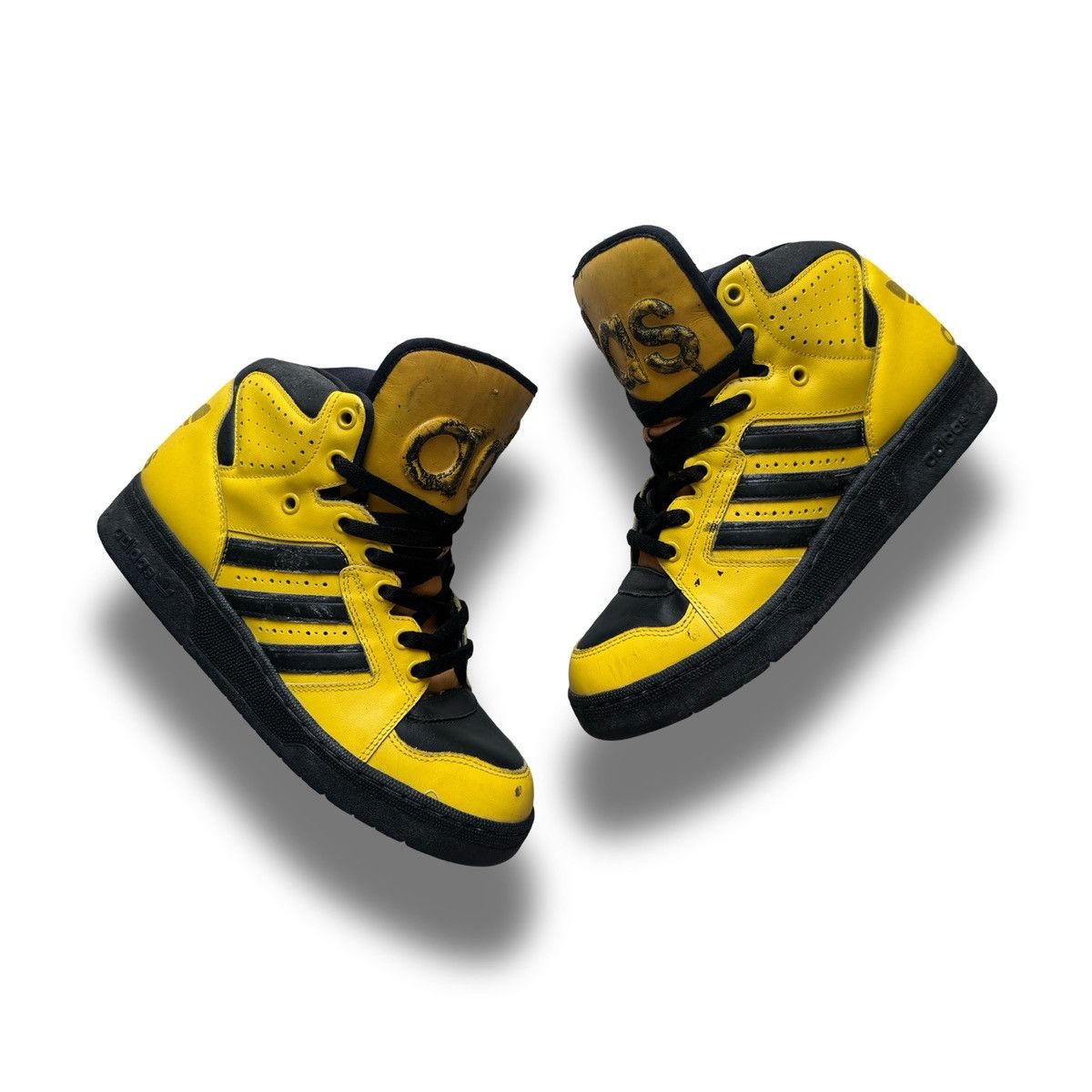 靴 adidas x JEREMY SCOT Conductor trainers Adidas × Jeremy Scott Conductor Black Instinct Shoes | Grailed
