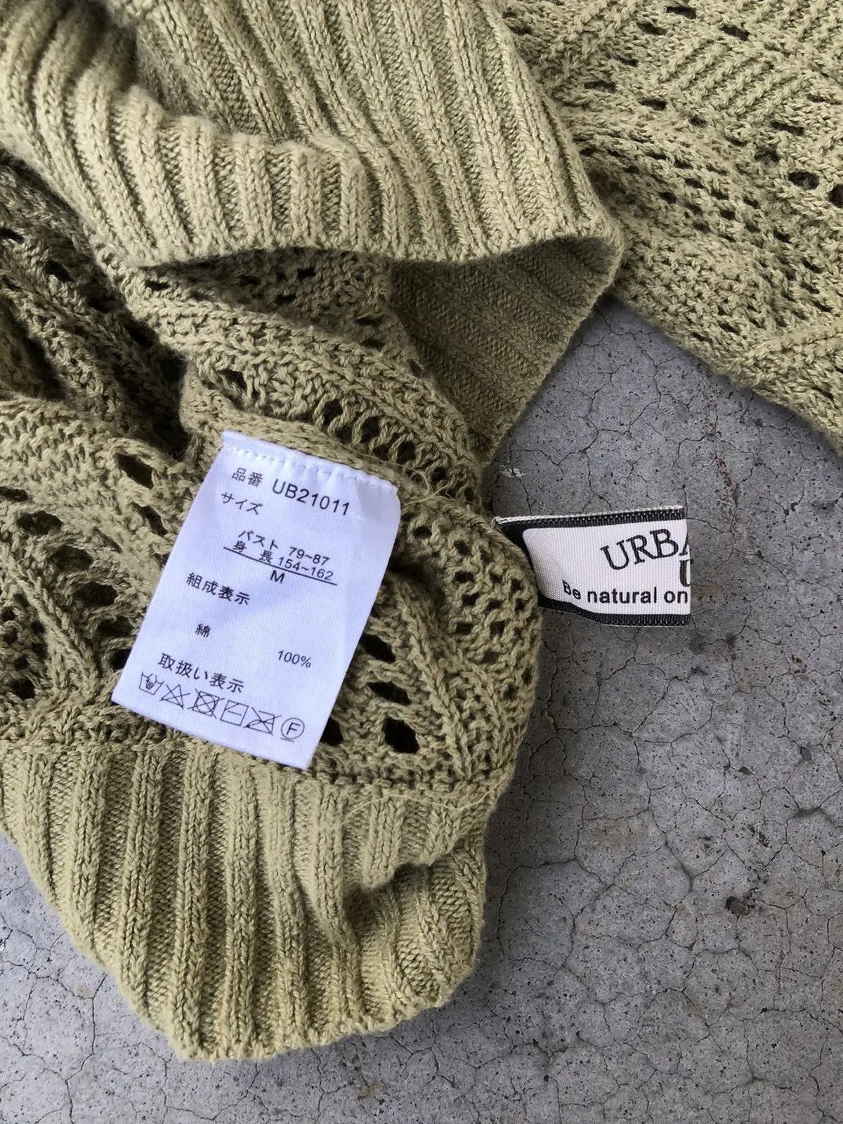 Designer Japanese Urbanity Mesh Netting Pullover Knitting Pattern Size US L / EU 52-54 / 3 - 7 Thumbnail