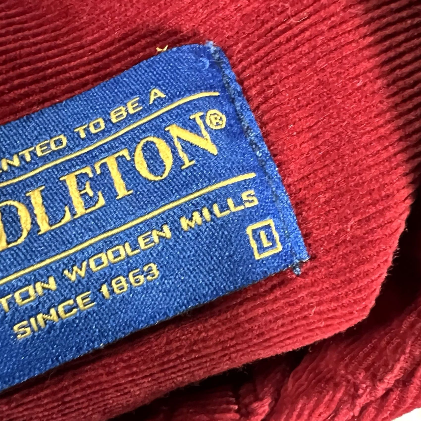 Pendleton VINTAGE Pendleton Shirt Mens L Red Corduroy Western Button-Up Workwear Long Sleeve Size US L / EU 52-54 / 3 - 5 Thumbnail